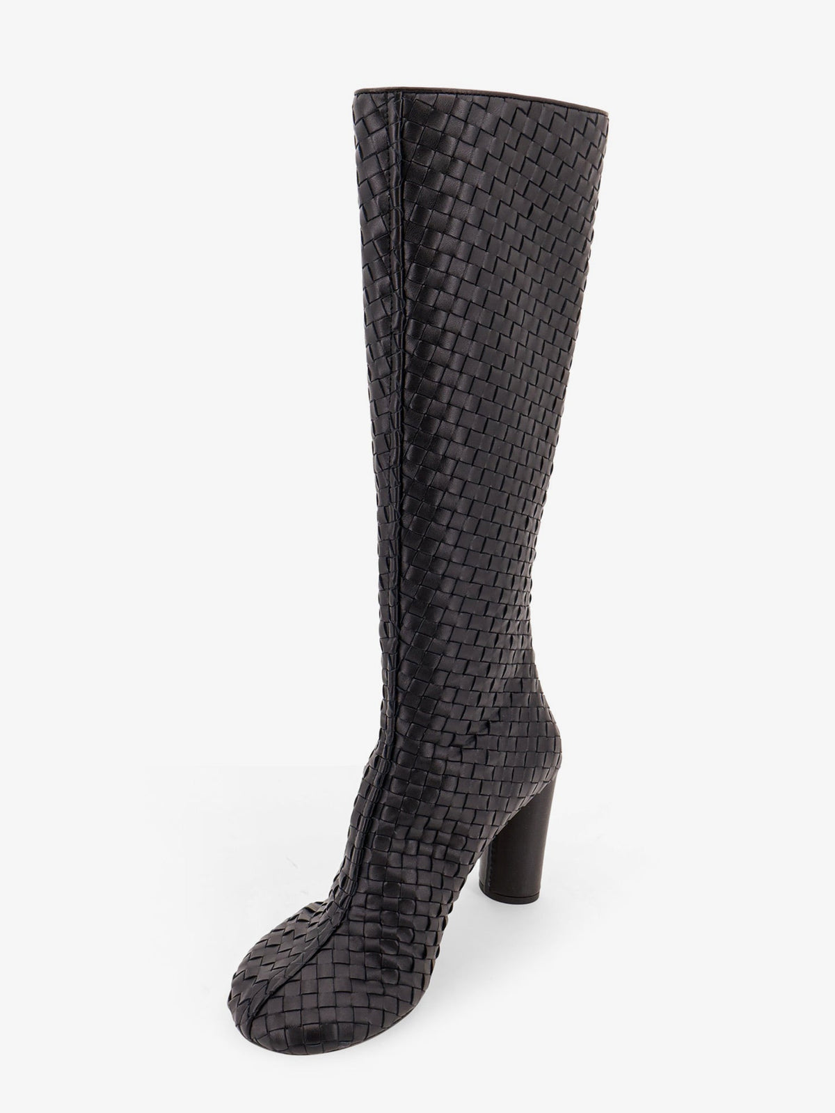 Bottega Veneta Women Cherry Boots With Braided Pattern BOTTEGA VENETA