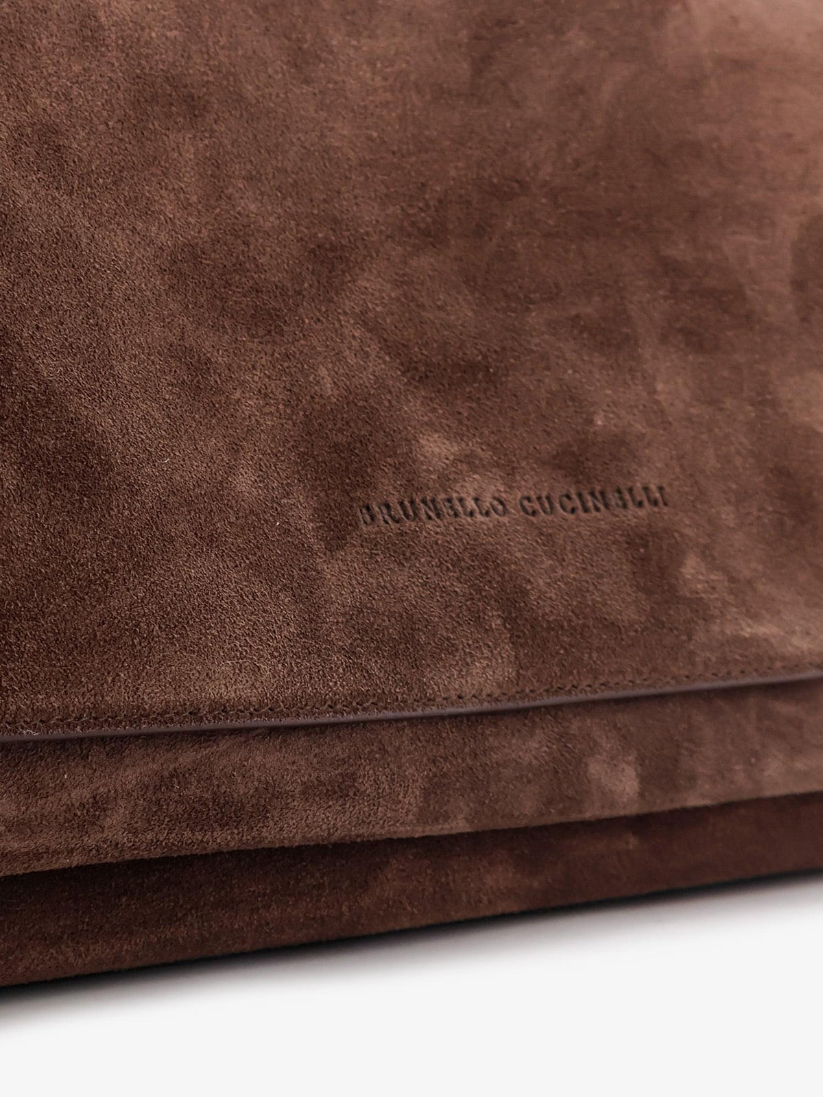 Brunello Cucinelli Women Suede Crossbody Bag With Monili Details BRUNELLO CUCINELLI