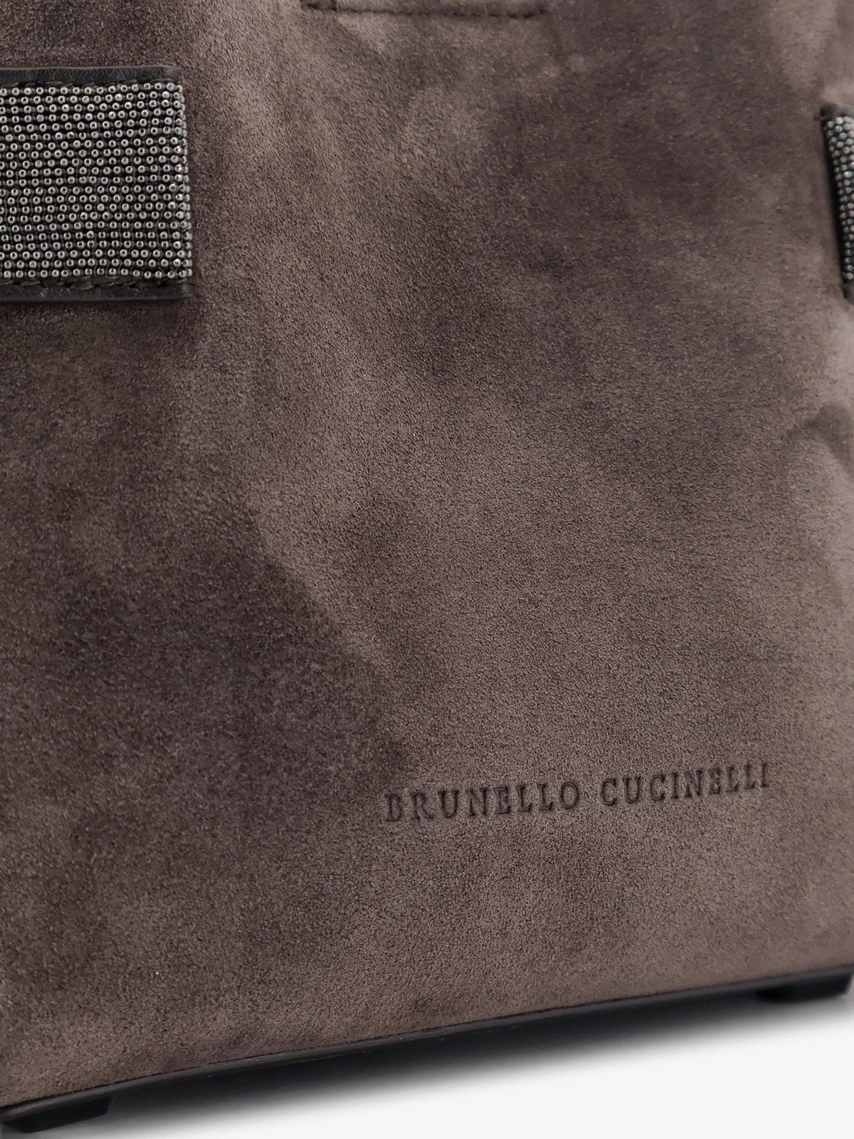 Brunello Cucinelli Women Suede Crossbody Bag With Monili Detail BRUNELLO CUCINELLI