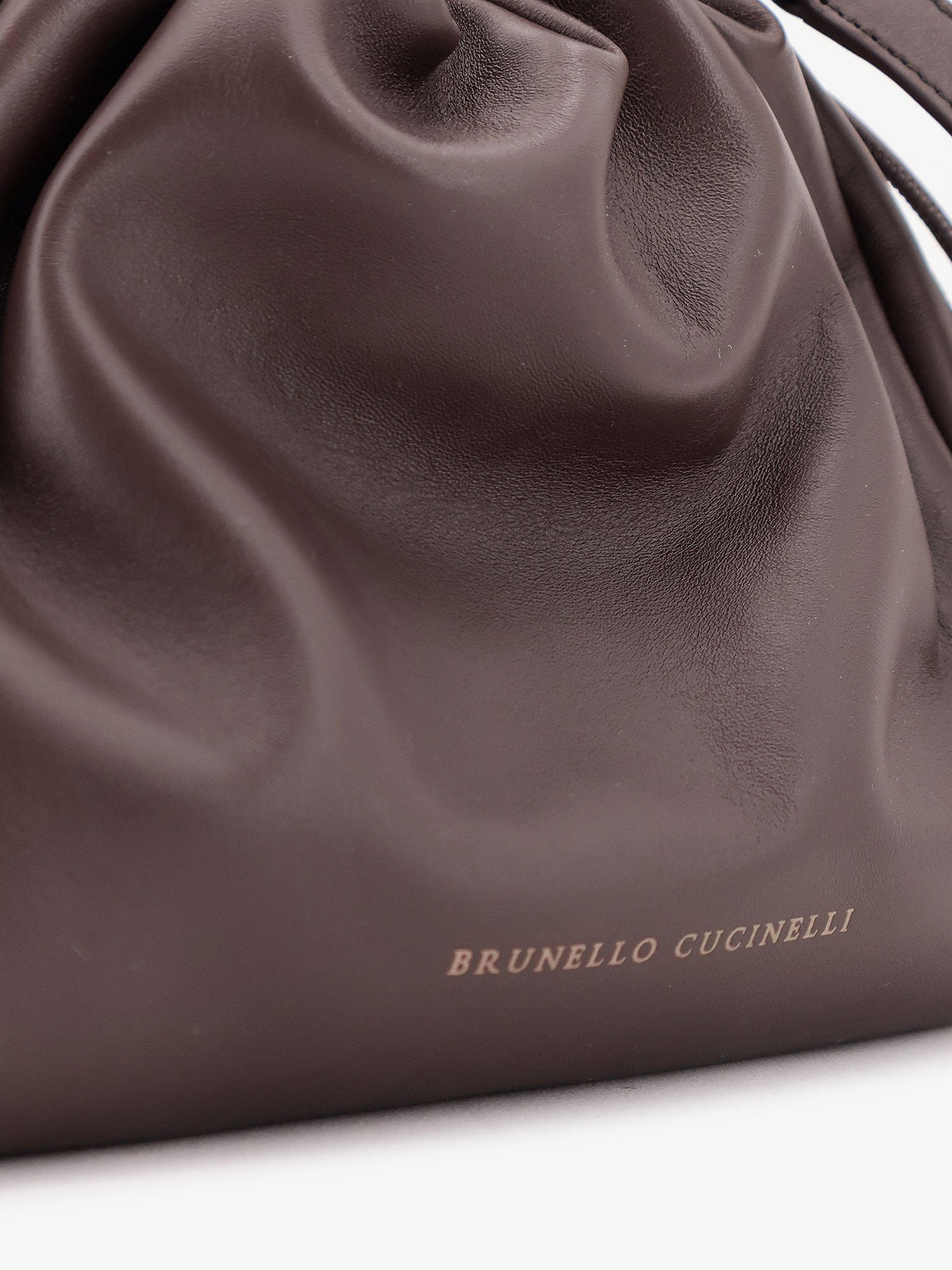 Brunello Cucinelli Women Leather Handbag With Monile Detail BRUNELLO CUCINELLI