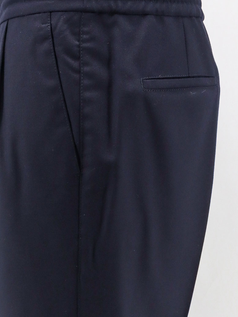 Brunello Cucinelli Men Virgin Wool Trousers With Adjustable Drawstring BRUNELLO CUCINELLI