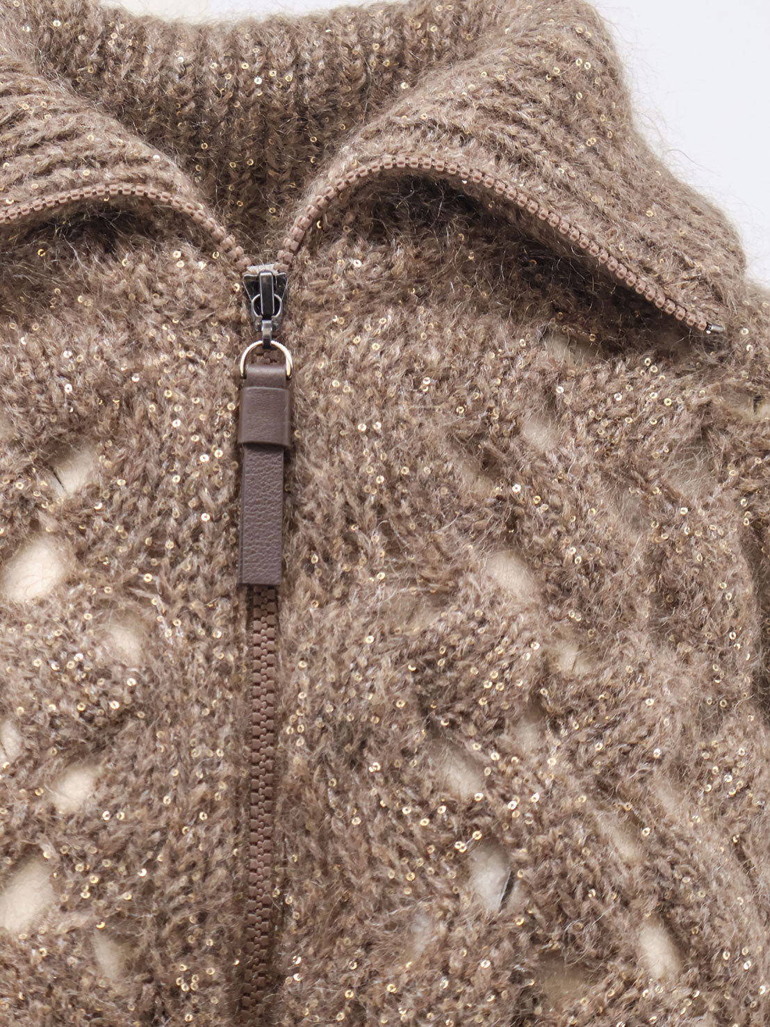 Brunello Cucinelli Women Perforated Cardigan With Micro-Sequins BRUNELLO CUCINELLI