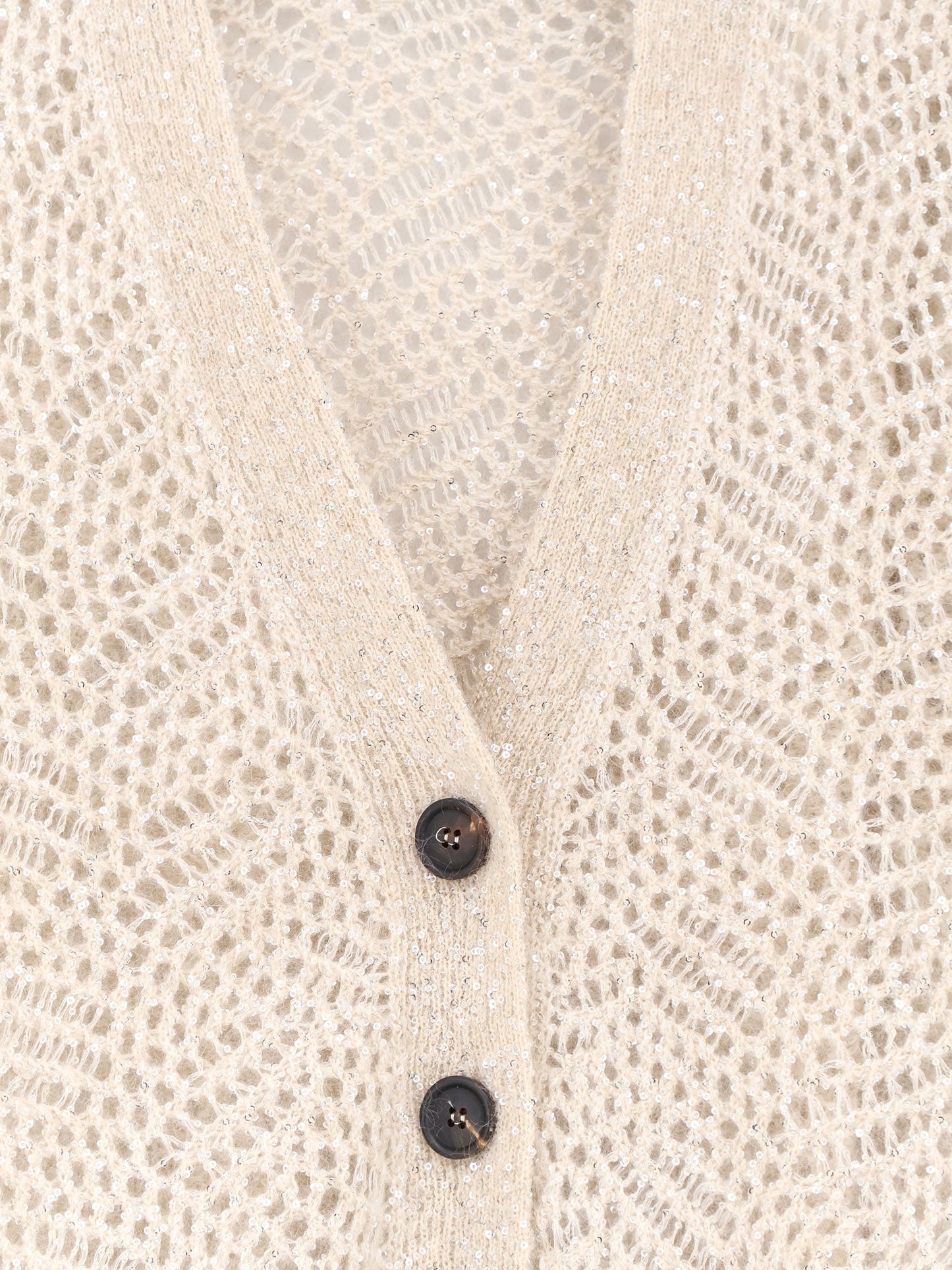 Brunello Cucinelli Women Mohair Blend Cardigan With Iconic Dazzling Motif BRUNELLO CUCINELLI