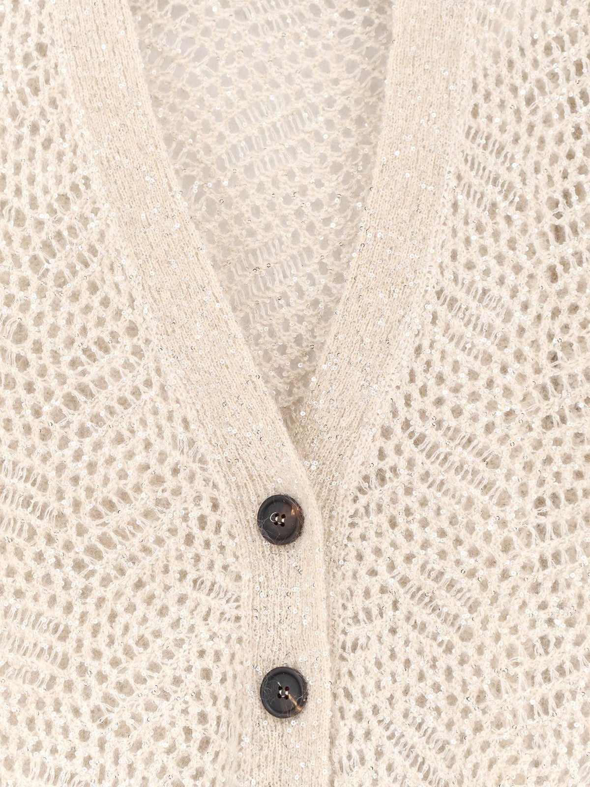 Brunello Cucinelli Women Mohair Blend Cardigan With Iconic Dazzling Motif BRUNELLO CUCINELLI