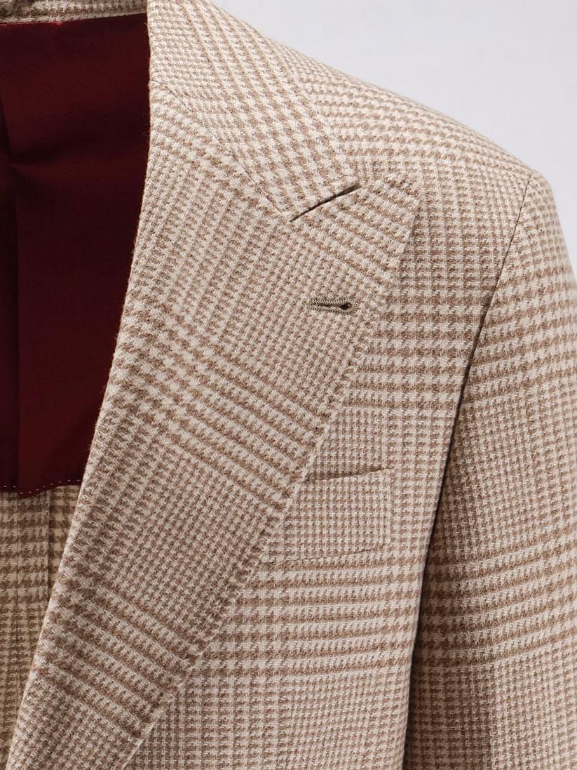 Brunello Cucinelli Men Single-Breasted Wool And Cashmere Blazer BRUNELLO CUCINELLI