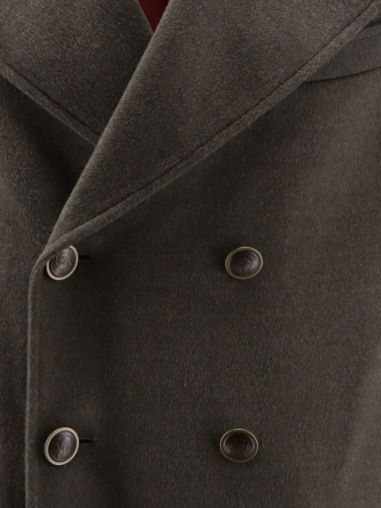 Brunello Cucinelli Men Double-Breasted Virgin Wool Coat BRUNELLO CUCINELLI