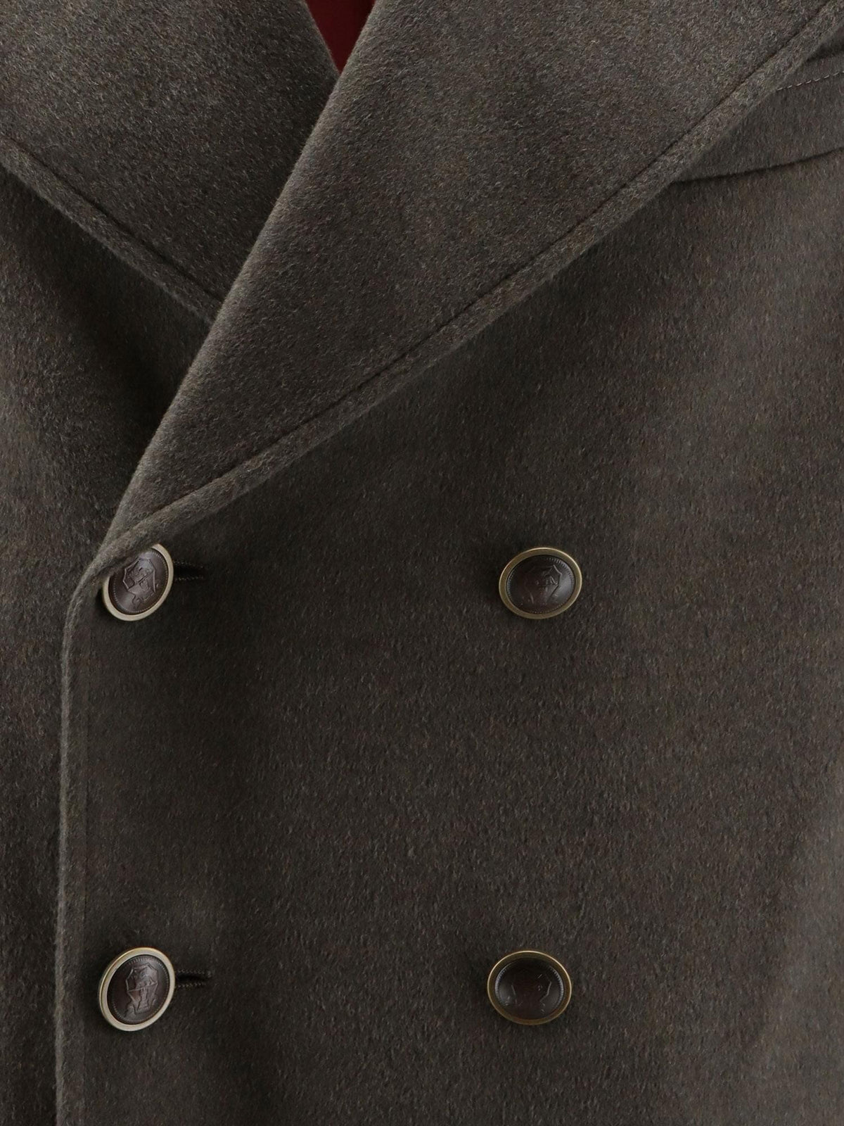 Brunello Cucinelli Men Double-Breasted Virgin Wool Coat BRUNELLO CUCINELLI