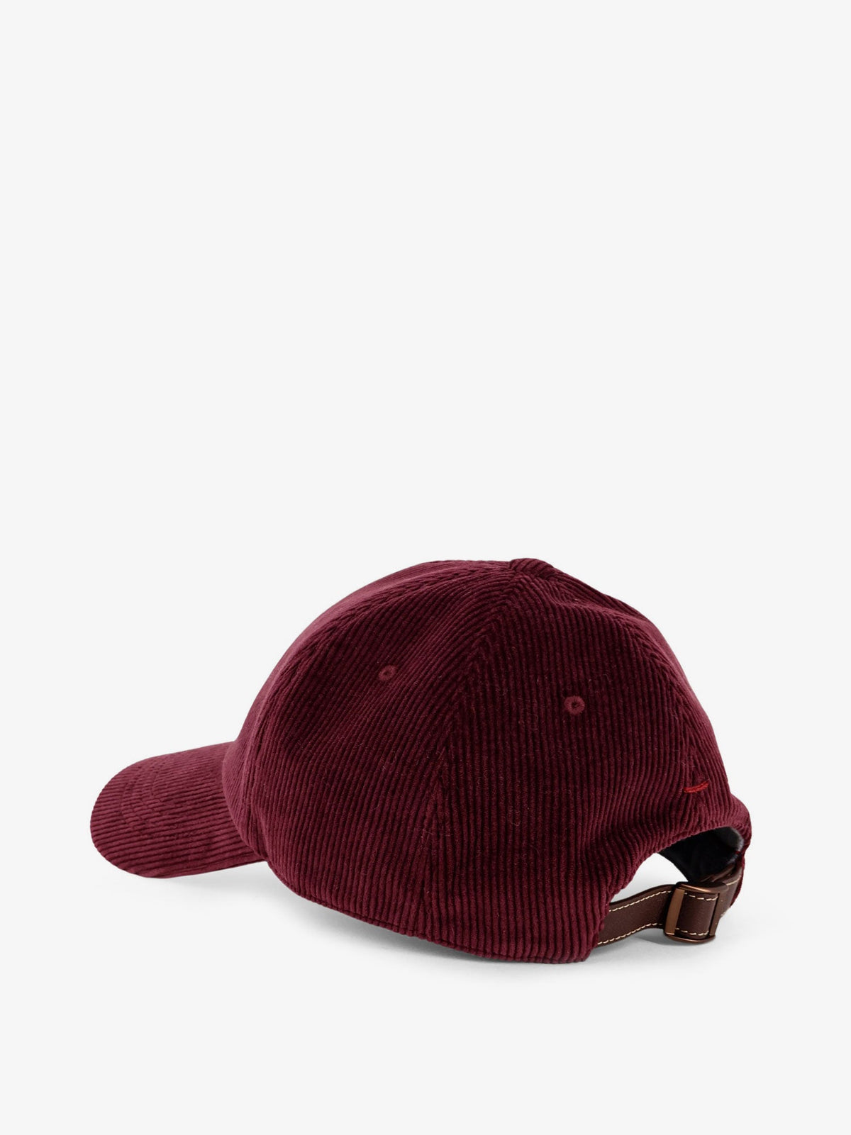 Brunello Cucinelli Men Corduroy Hat With Embroidered Logo BRUNELLO CUCINELLI