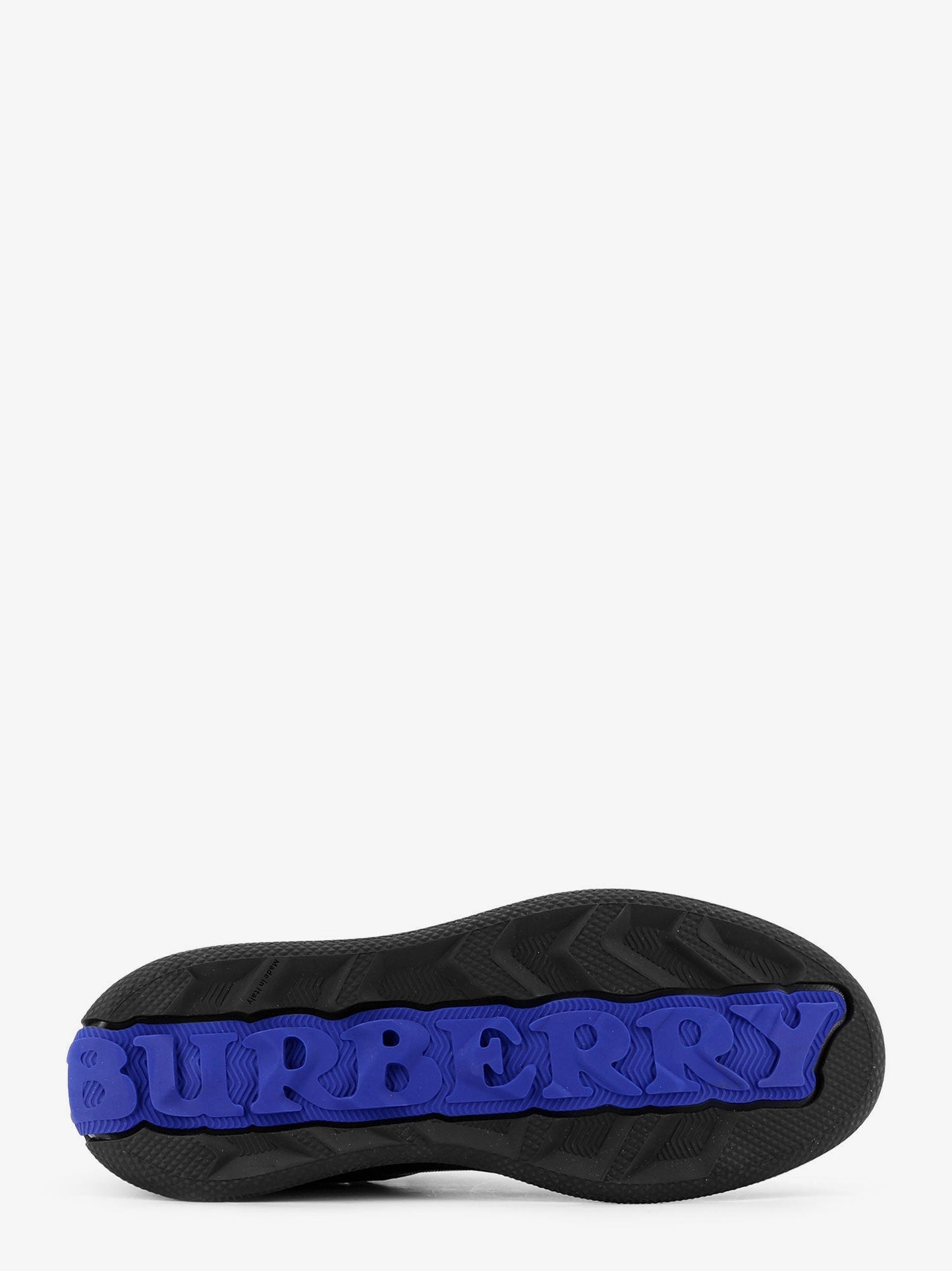 Burberry Men Leather Sneakers With Traditional Check Inserts BURBERRY
