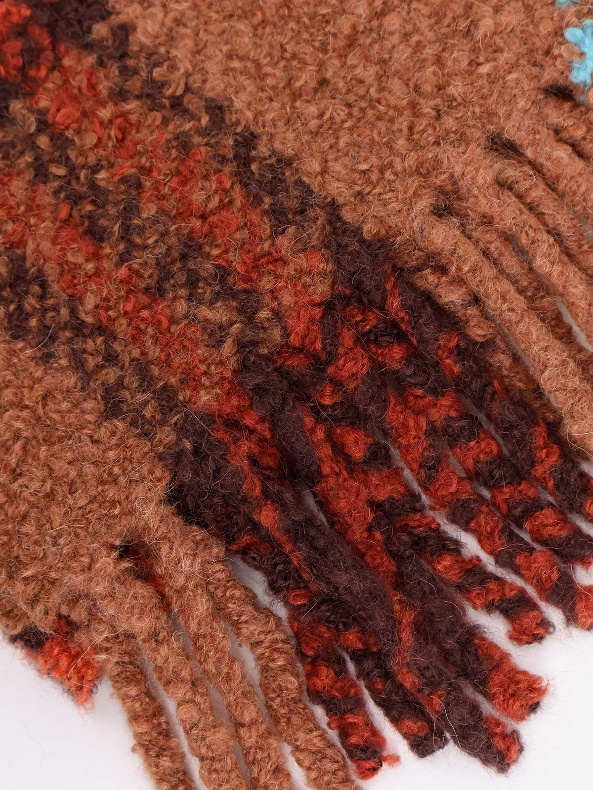 Burberry Women Wool Blend And Alpaca Boucle Scarf BURBERRY