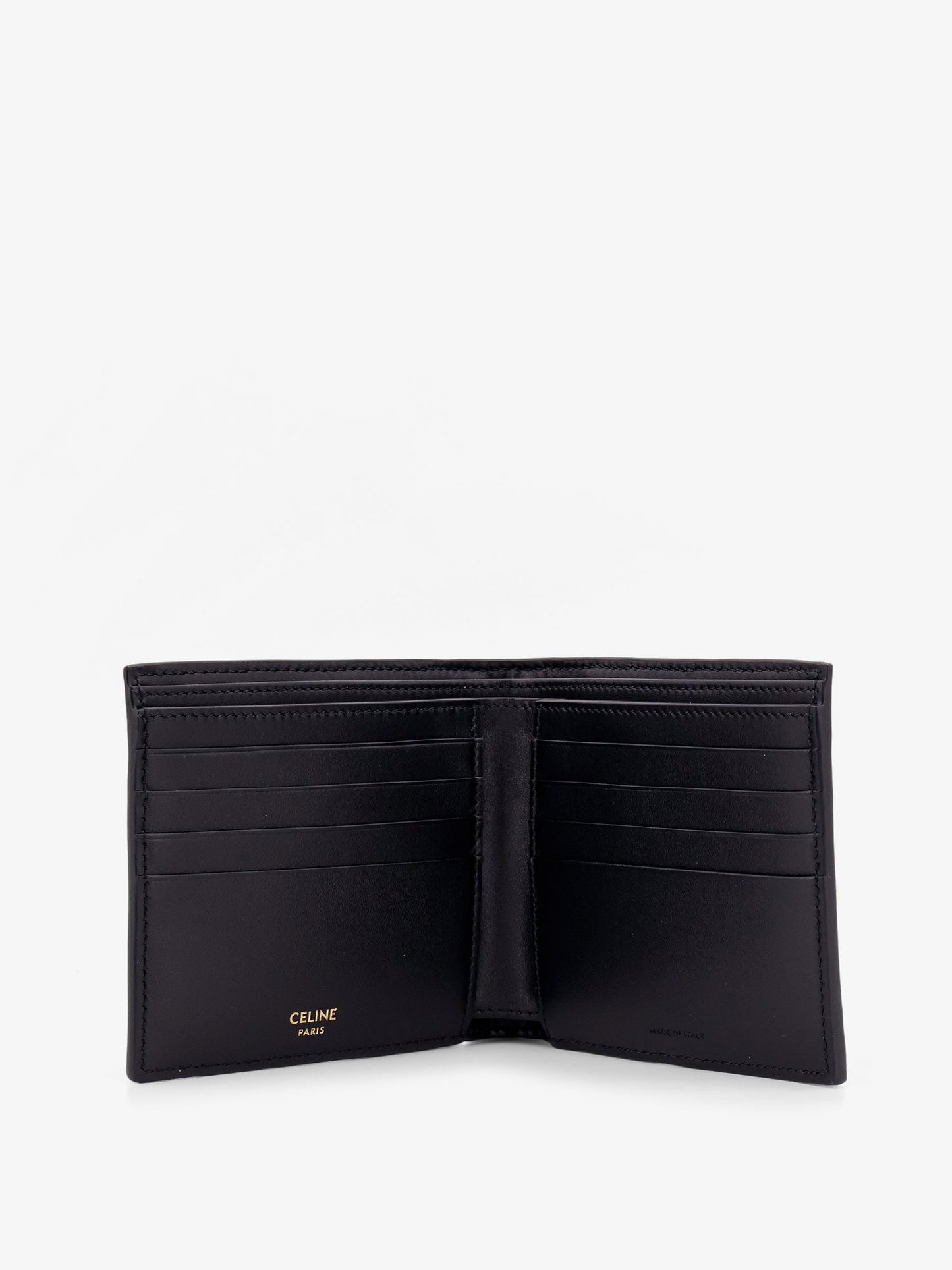 Celine Men Bifold Triomphe Coated Canvas And Leather Wallet CELINE