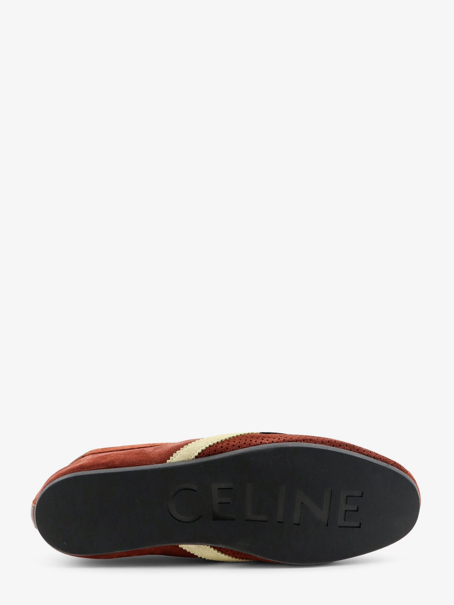 Celine Women The Flat Suede And Leather Sneakers CELINE