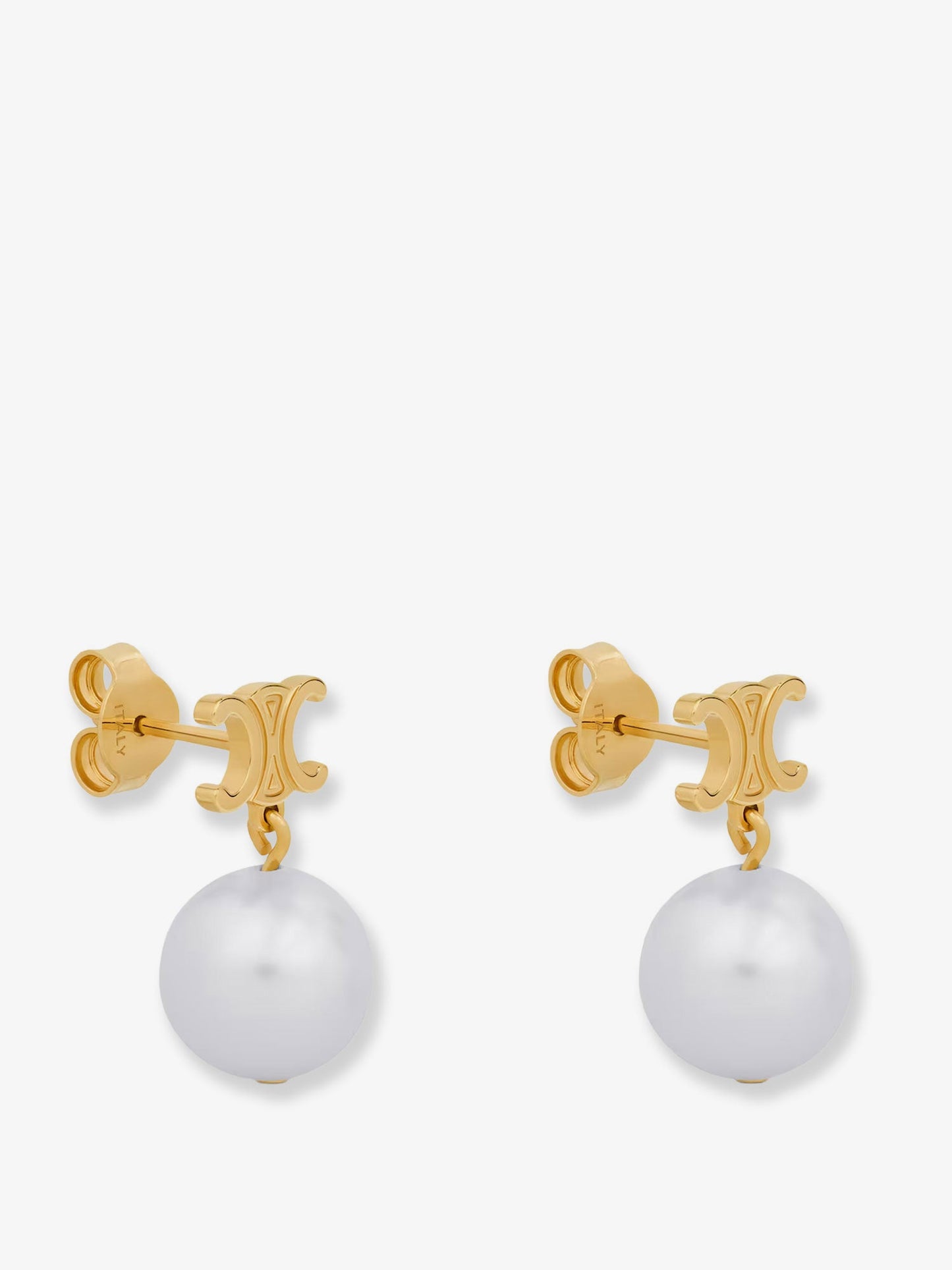 Celine Women Brass Earrings With Pearls CELINE