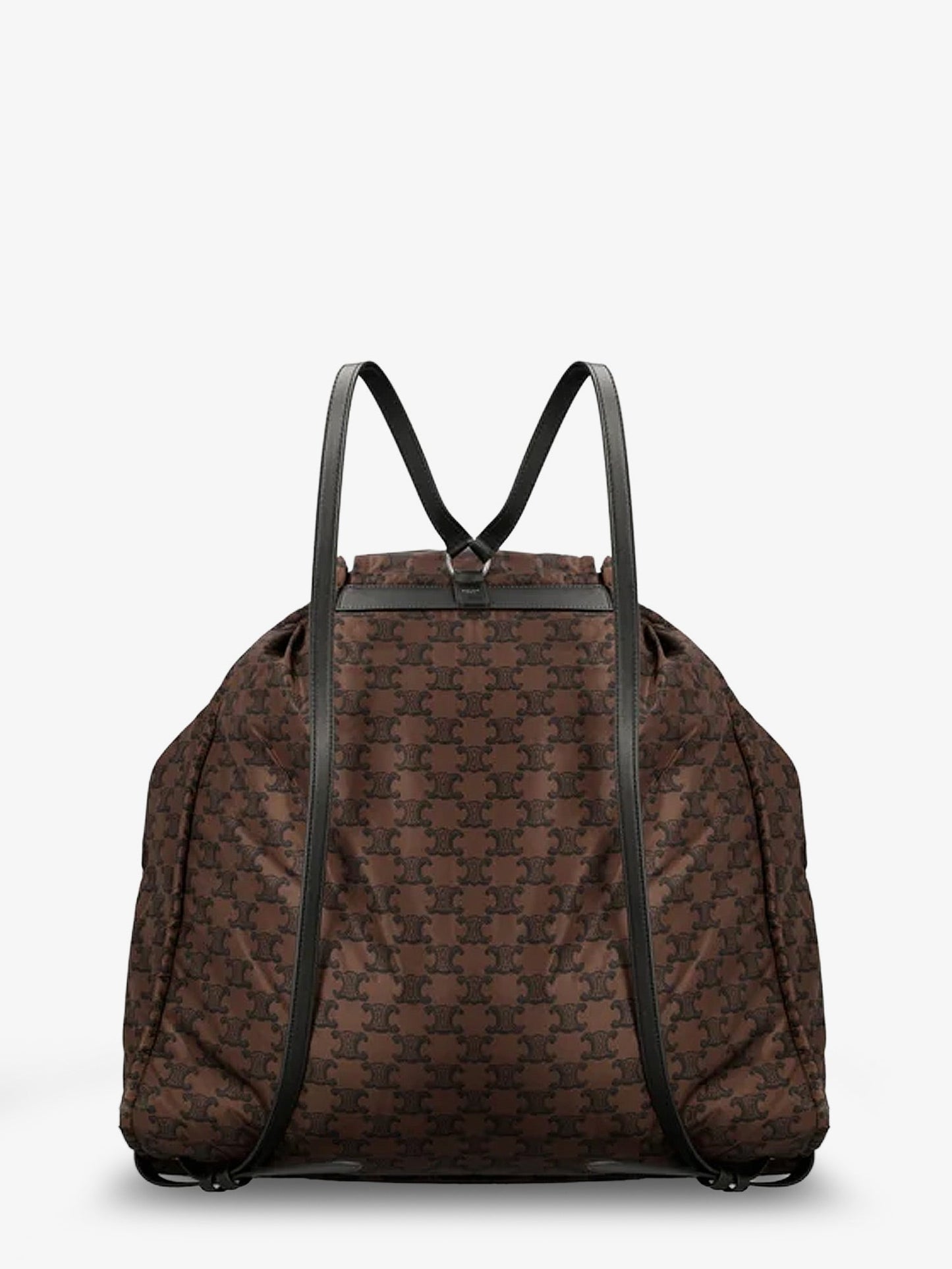 Celine Men Nylon And Leather Backpack With Triomphe Print CELINE