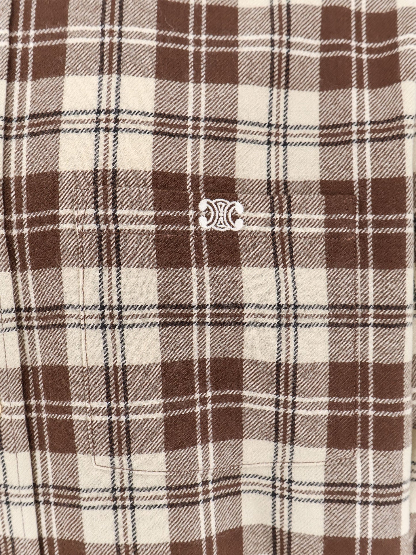 Celine Men Madras Wool Shirt CELINE