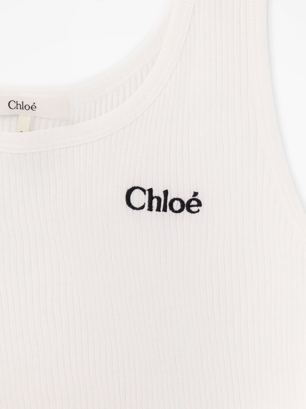 Chloe' Women Ribbed Cotton Tank Top CHLOE