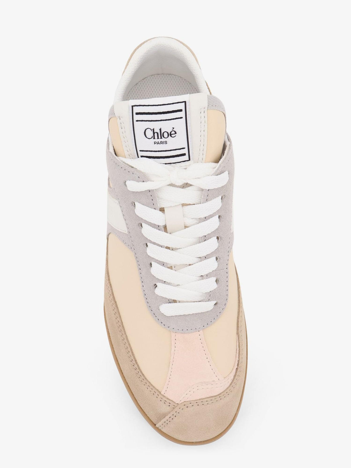 Chloe' Women Kick Suede Sneakers With Contrasting Inserts CHLOE