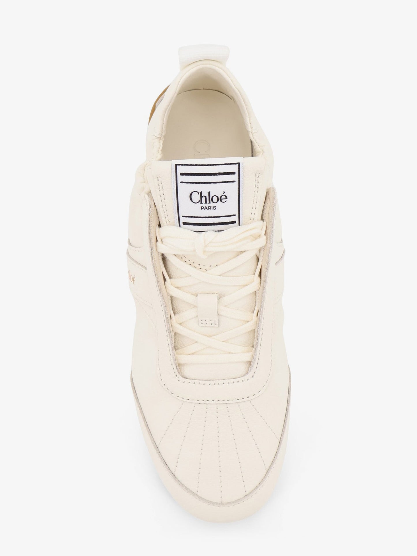 Chloe' Women Kick Leather Sneakers With Side Logo CHLOE