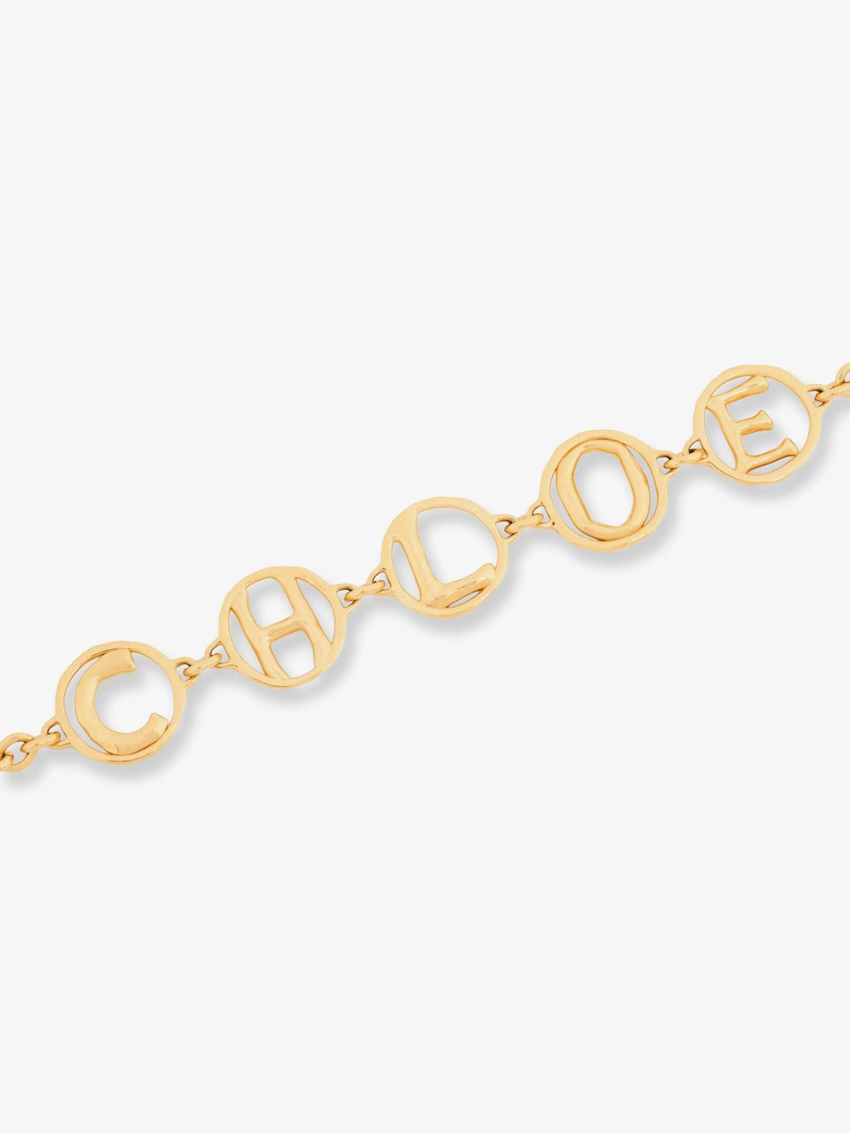 Chloe' Women Brass Script Necklace CHLOE