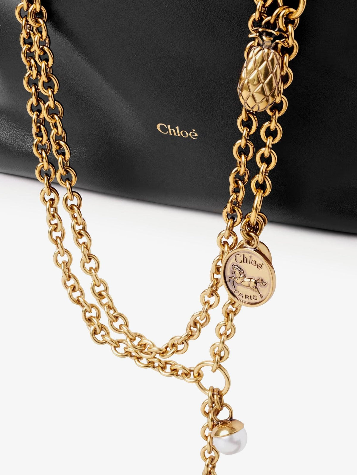 Chloe' Women Chloe Icons Leather Crossbody Bag With Front Logo CHLOE