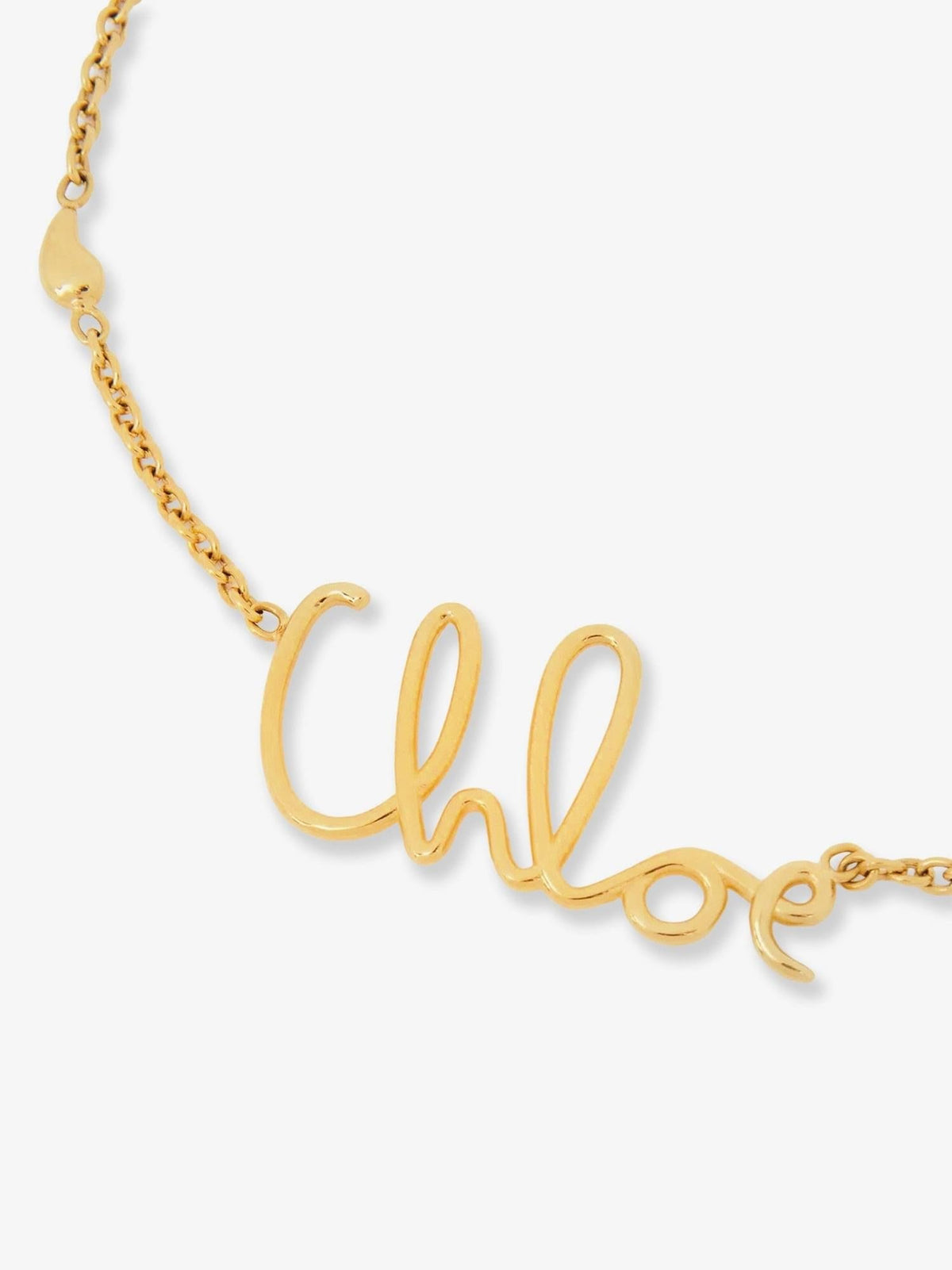Chloe Women Chloe' Women Brass Necklace With Lettering Logo CHLOE