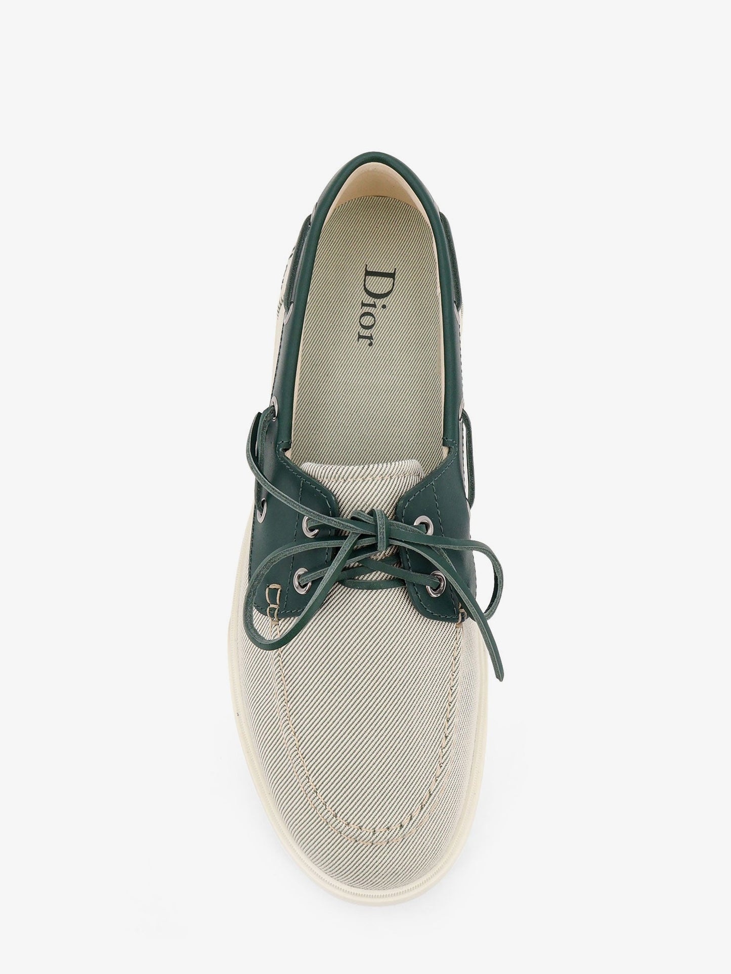 Dior Men Chester Dioriviera Canvas And Leather Loafers CHRISTIAN DIOR