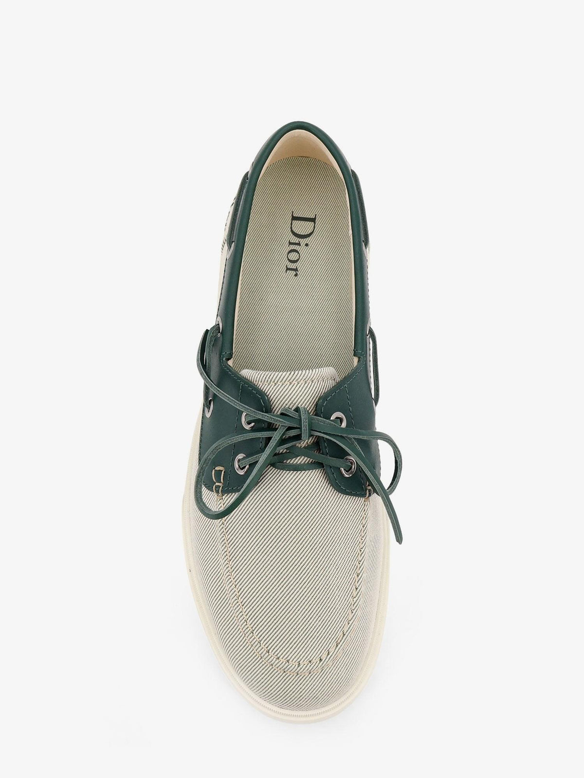 Dior Men Chester Dioriviera Canvas And Leather Loafers CHRISTIAN DIOR
