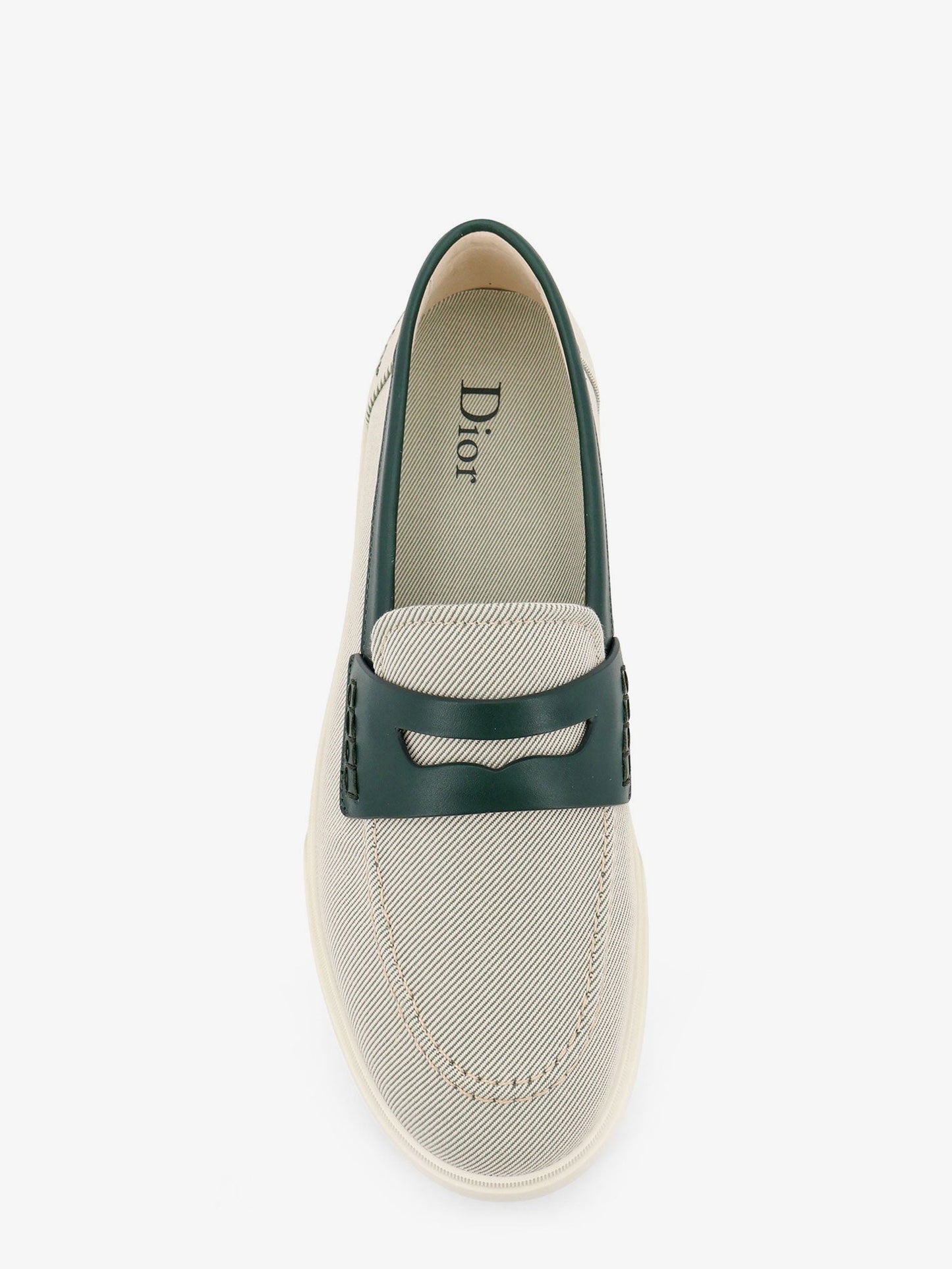 Dior Men Chester Dioriviera Canvas And Leather Loafers CHRISTIAN DIOR