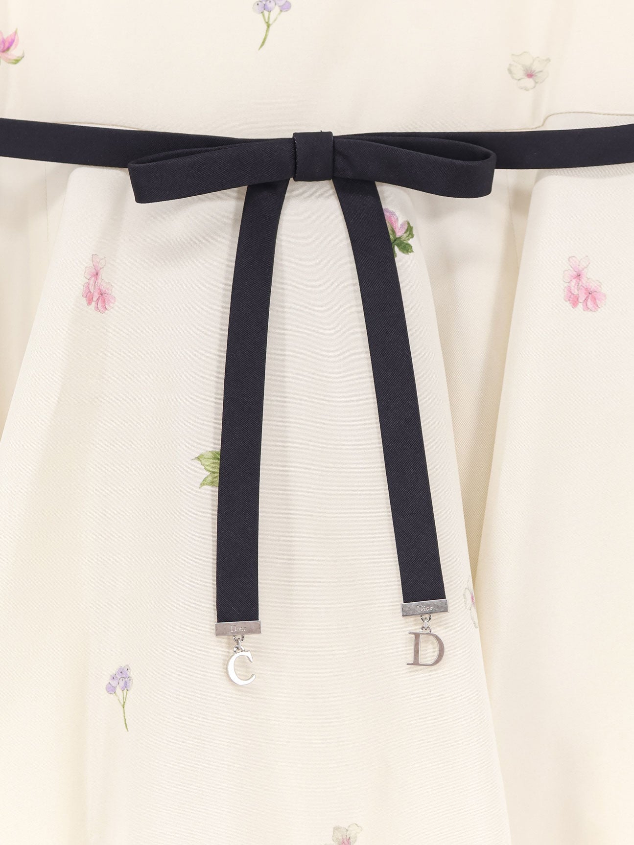 Dior Women Silk Dress With Multicolor Print CHRISTIAN DIOR