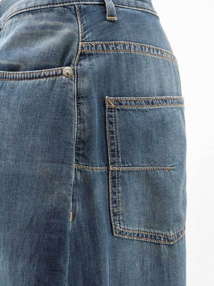 Dior Women Light Denim Jeans With Vintage Effect CHRISTIAN DIOR