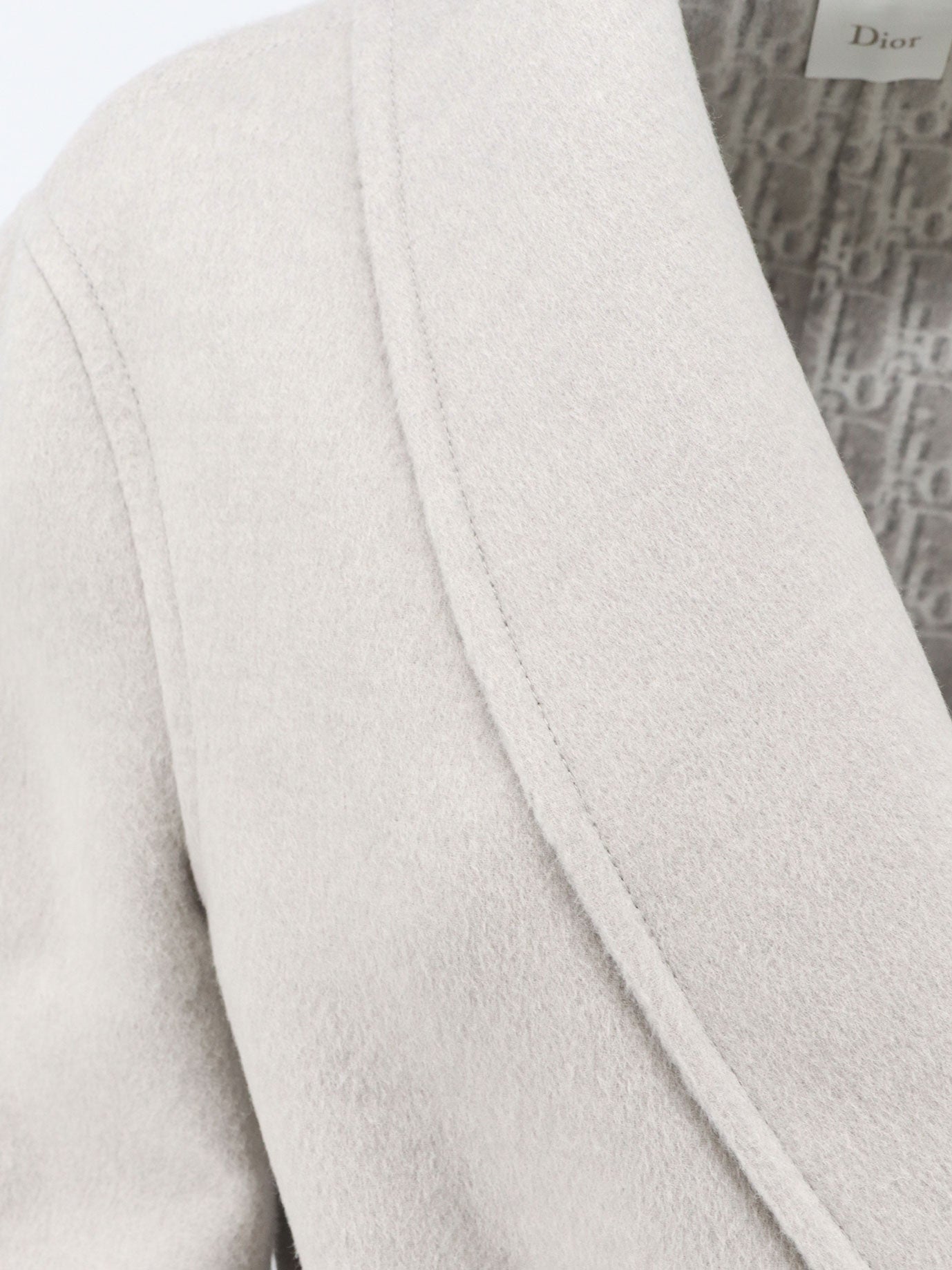 Dior Women Virgin Wool And Silk Coat With Belt CHRISTIAN DIOR