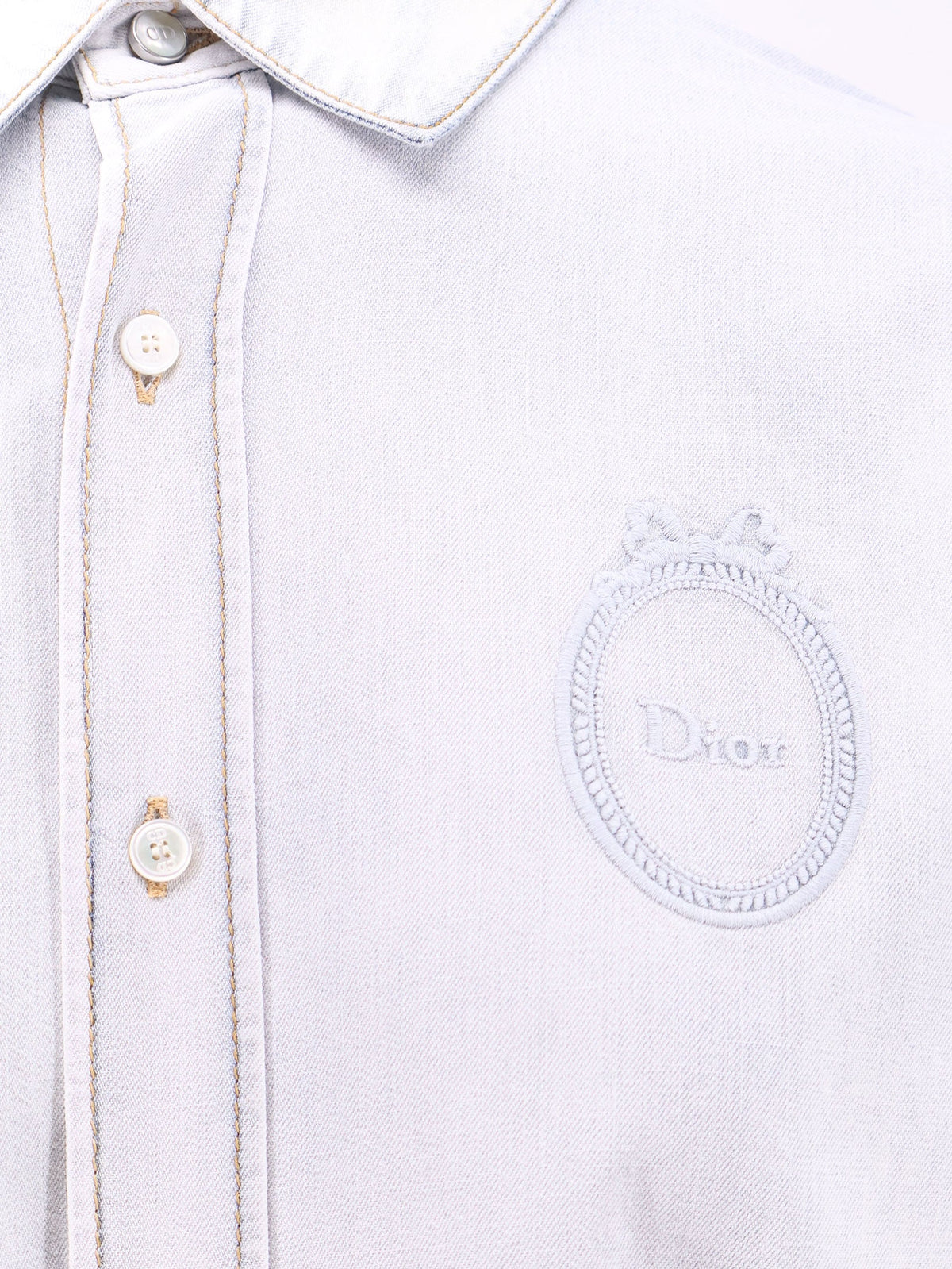 Dior Women Cotton Denim Shirt CHRISTIAN DIOR