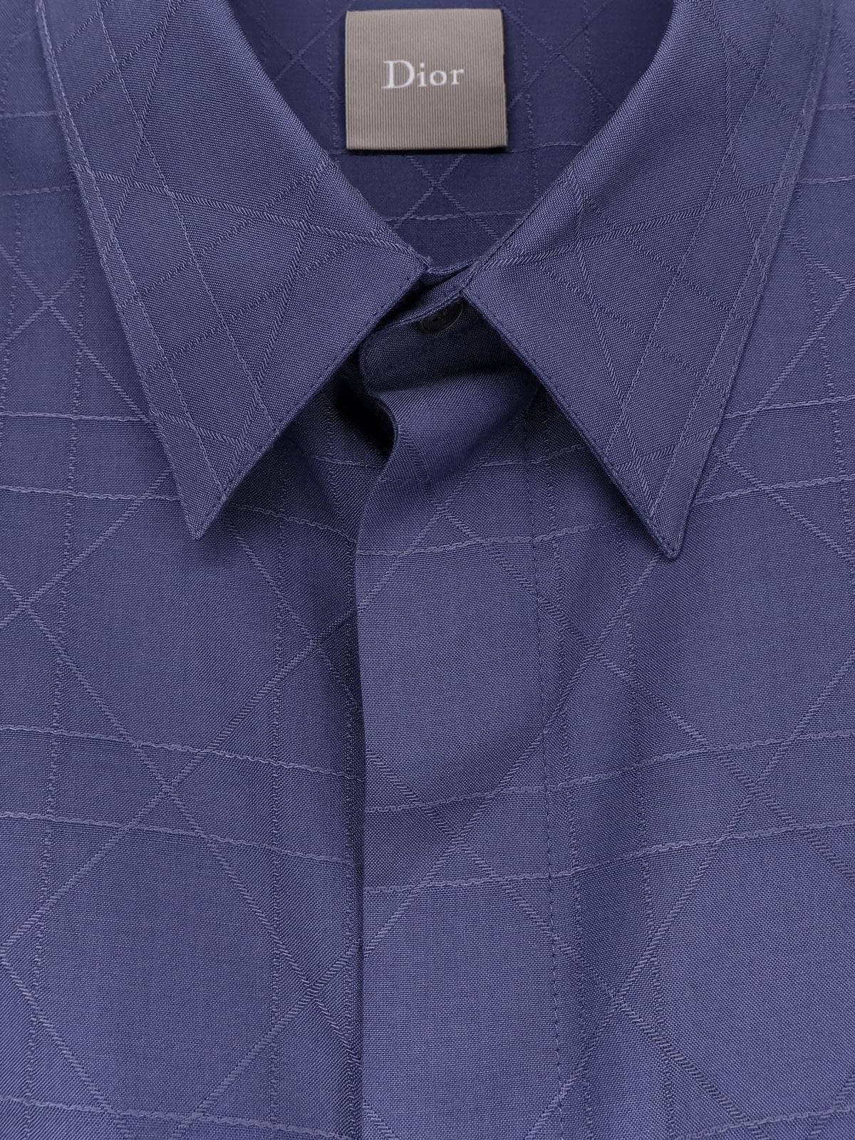 Dior Men Cannage Silk And Lyocell Shirt CHRISTIAN DIOR