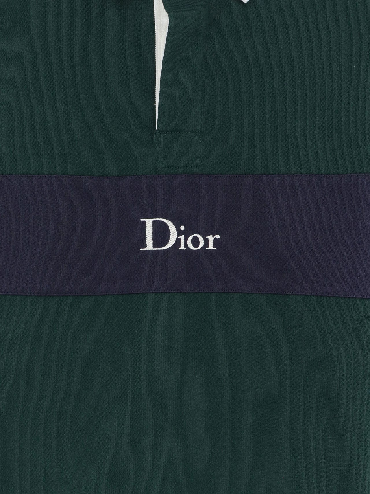 Dior Men Cotton Polo Rugby With Dior Embroidery