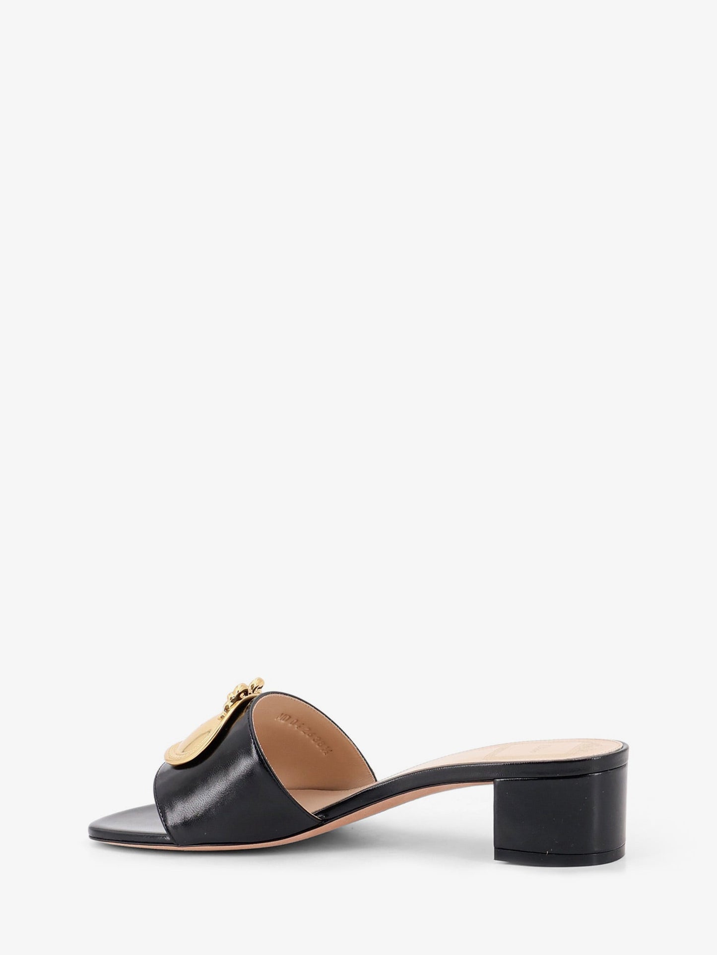 Dior Women Leather Sandals With Dior Medaillon Logo CHRISTIAN DIOR
