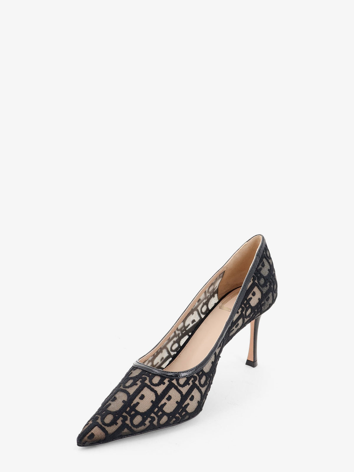 Dior Women Adiorable Pump With Black Dior Oblique Emboidery CHRISTIAN DIOR