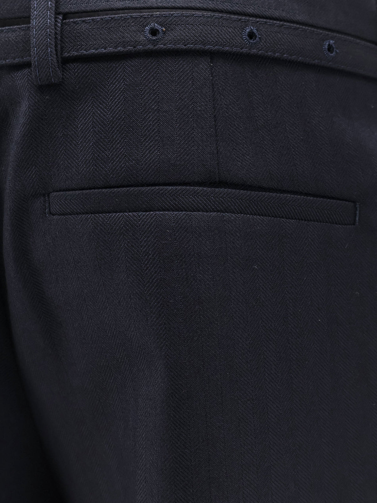 Dries Van Noten Women Presta Wool Trousers With Belt DRIES VAN NOTEN
