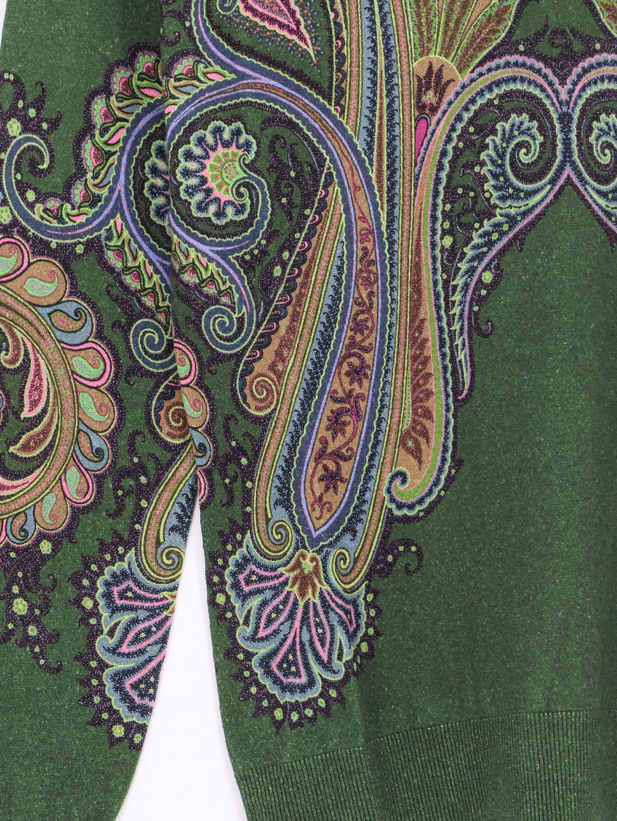 Etro Women Silk And Cashmere Blend Sweater With Iconic Paisley Print ETRO