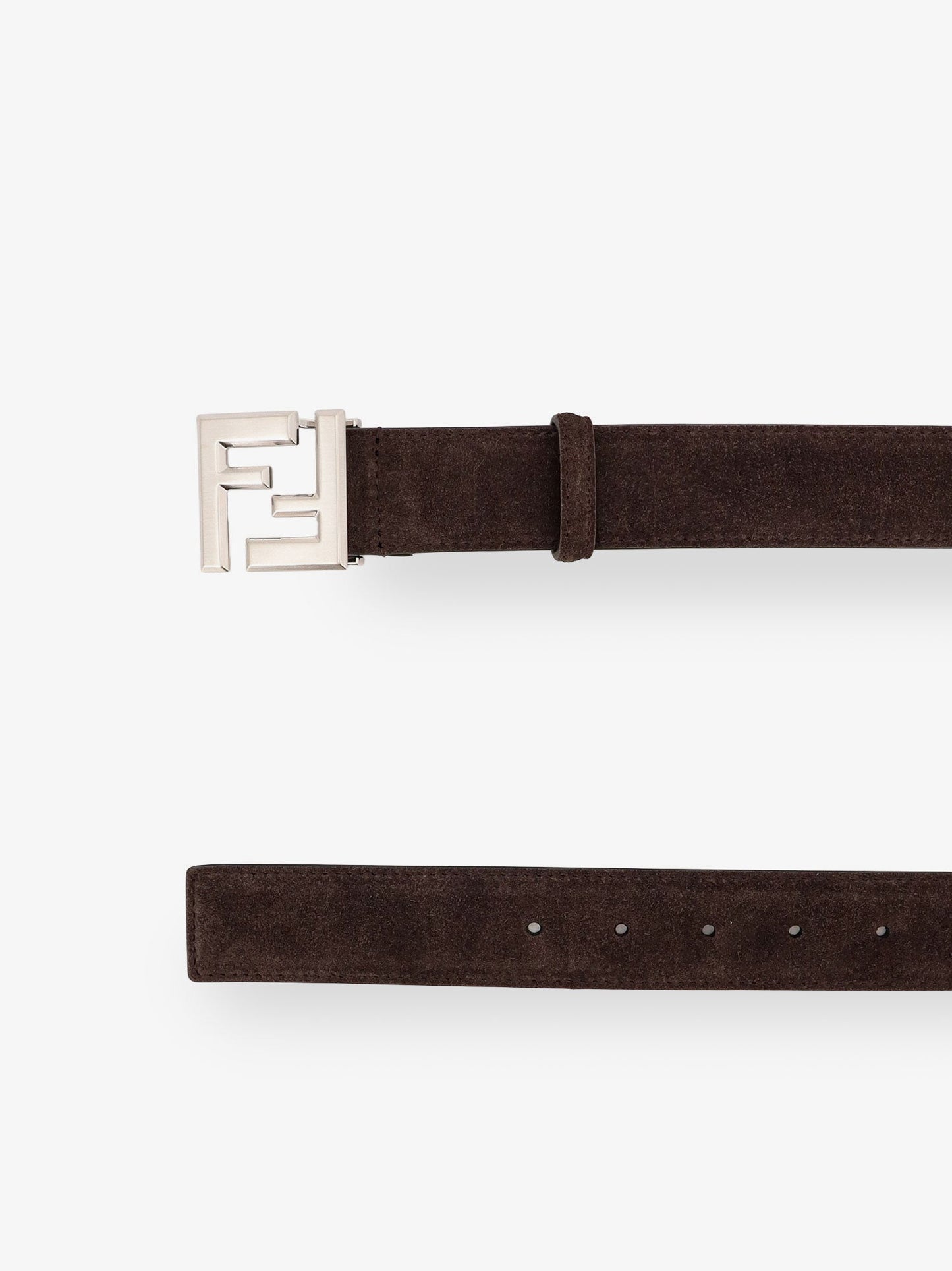 Fendi Men Squared Ff Suede Belt FENDI