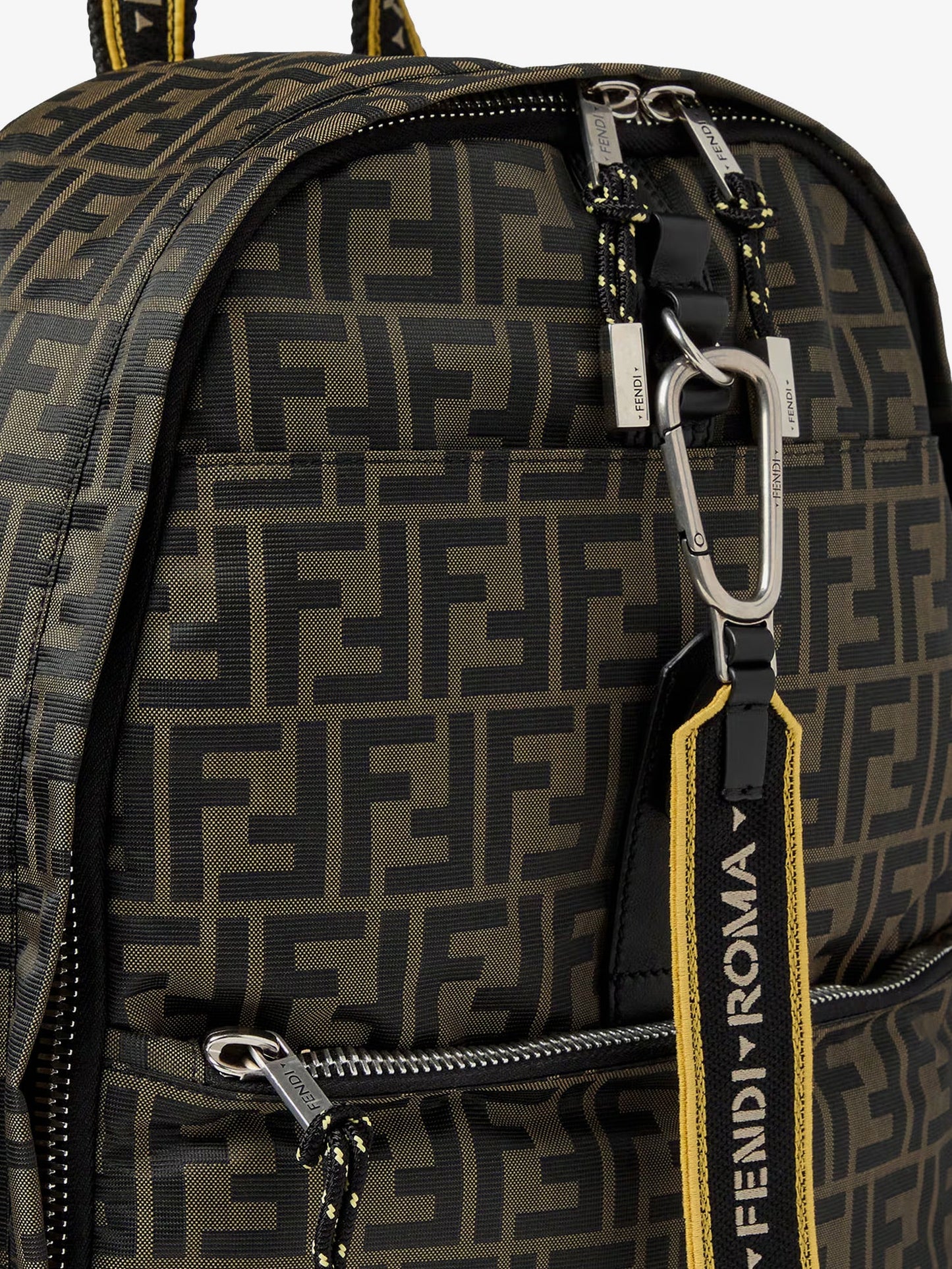 Fendi Men Climb Ff Zucca Technical Fabric Backpack FENDI