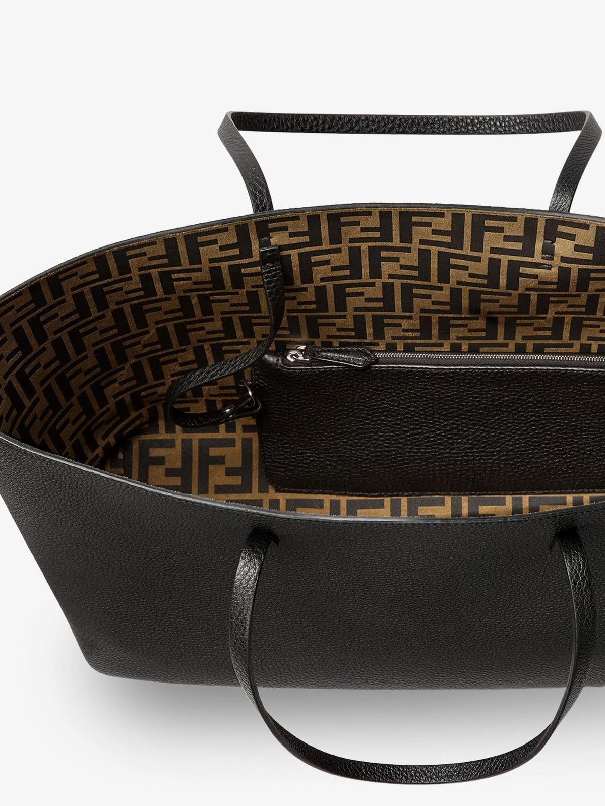 Fendi Women Medium Leather Roll Shopping Bag FENDI