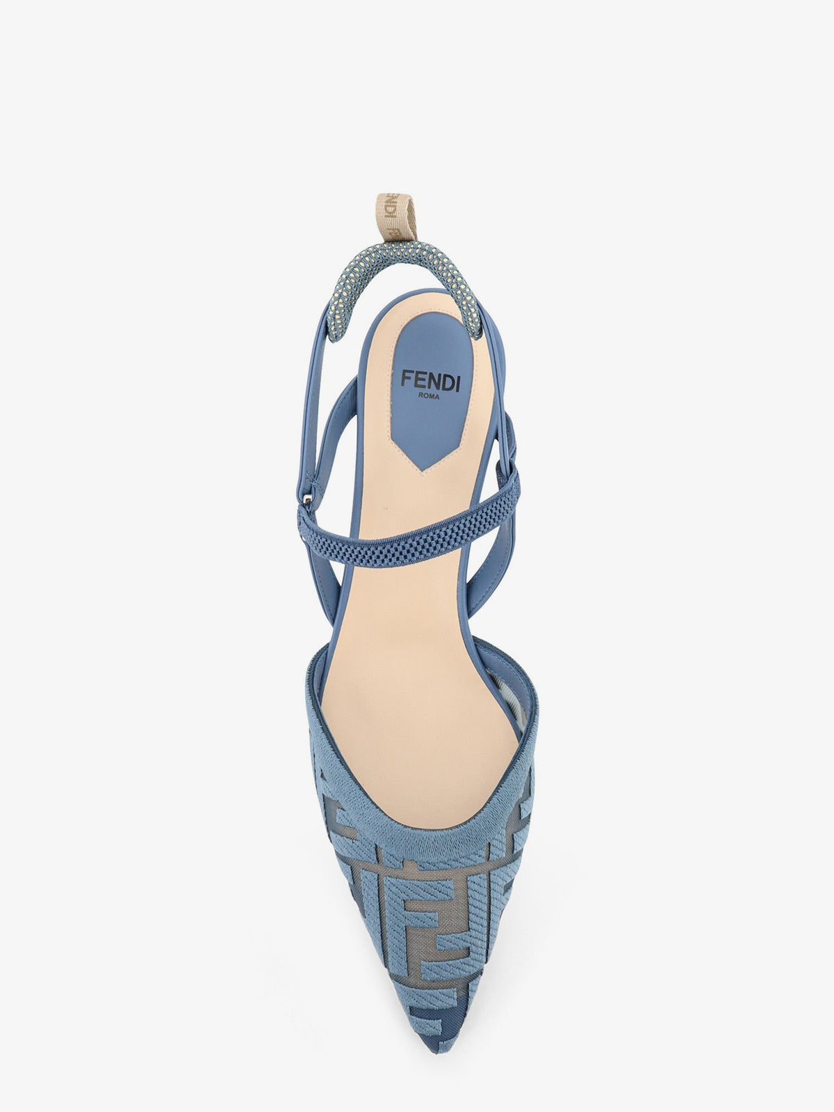 Fendi Women Colibri Mesh Pump With Ff Embroidery FENDI
