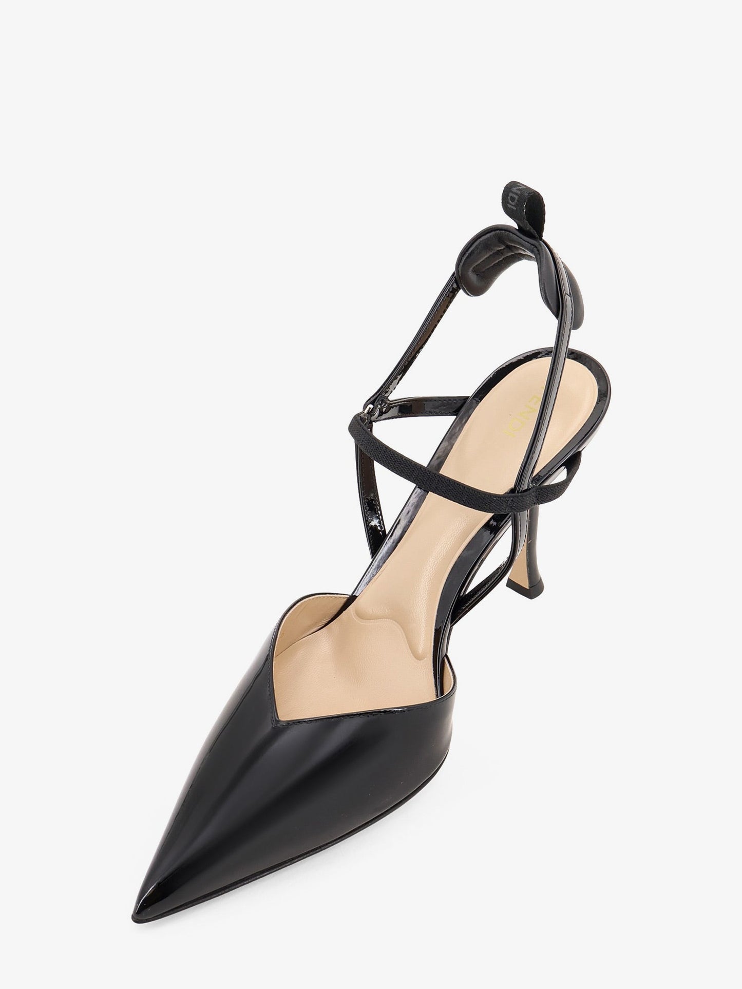 Fendi Women Very Colibr㬠Patent Leather Slingback FENDI