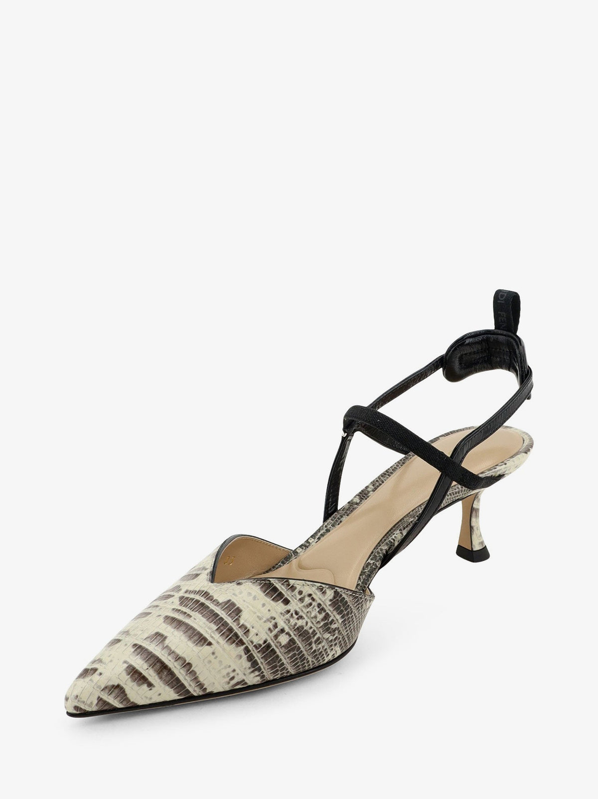 Fendi Women Very Colibr㬠Pumps With All-Over Tejus Print FENDI