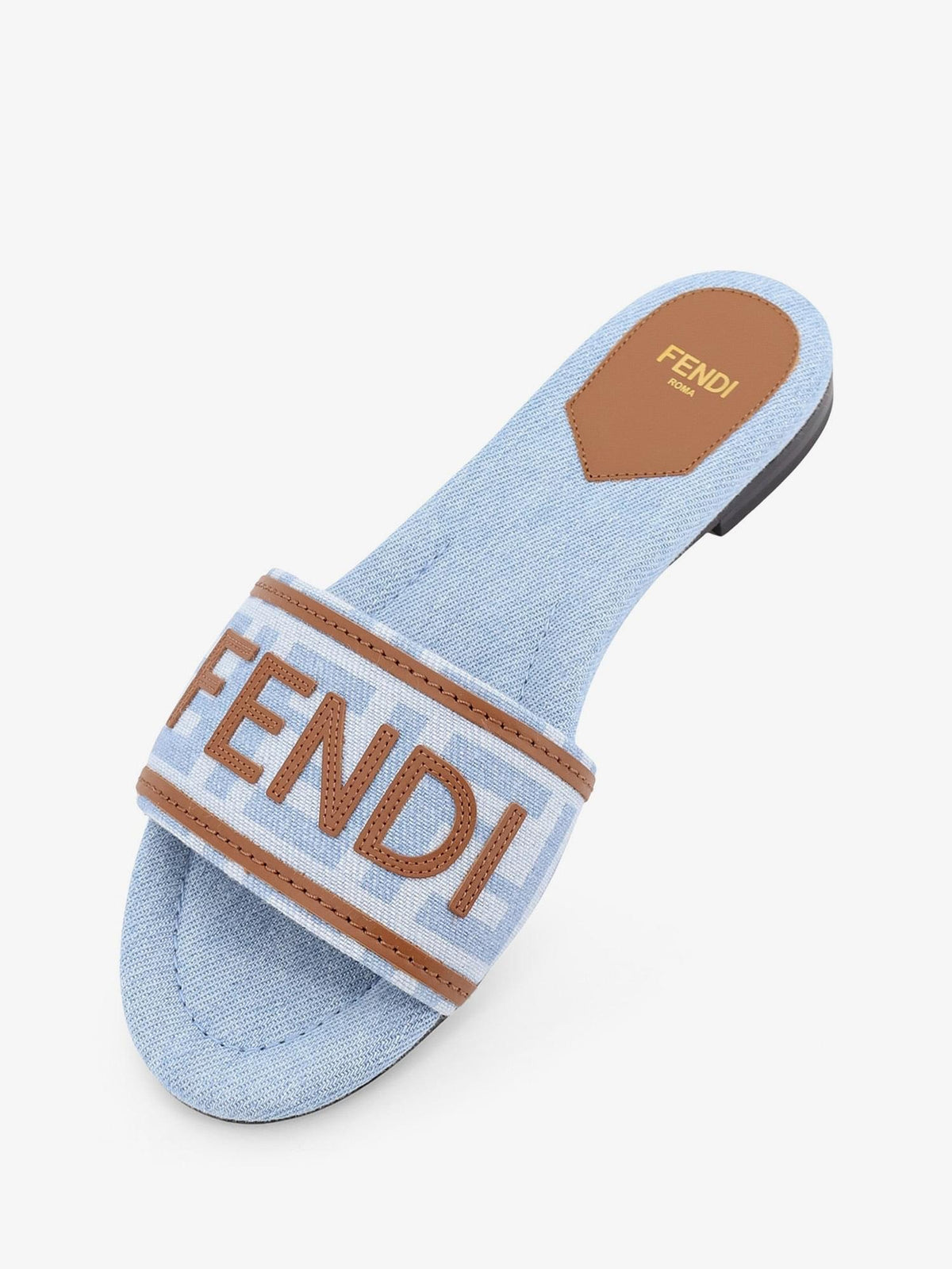 Fendi Women Sunshine Ff Denim Sandals FENDI