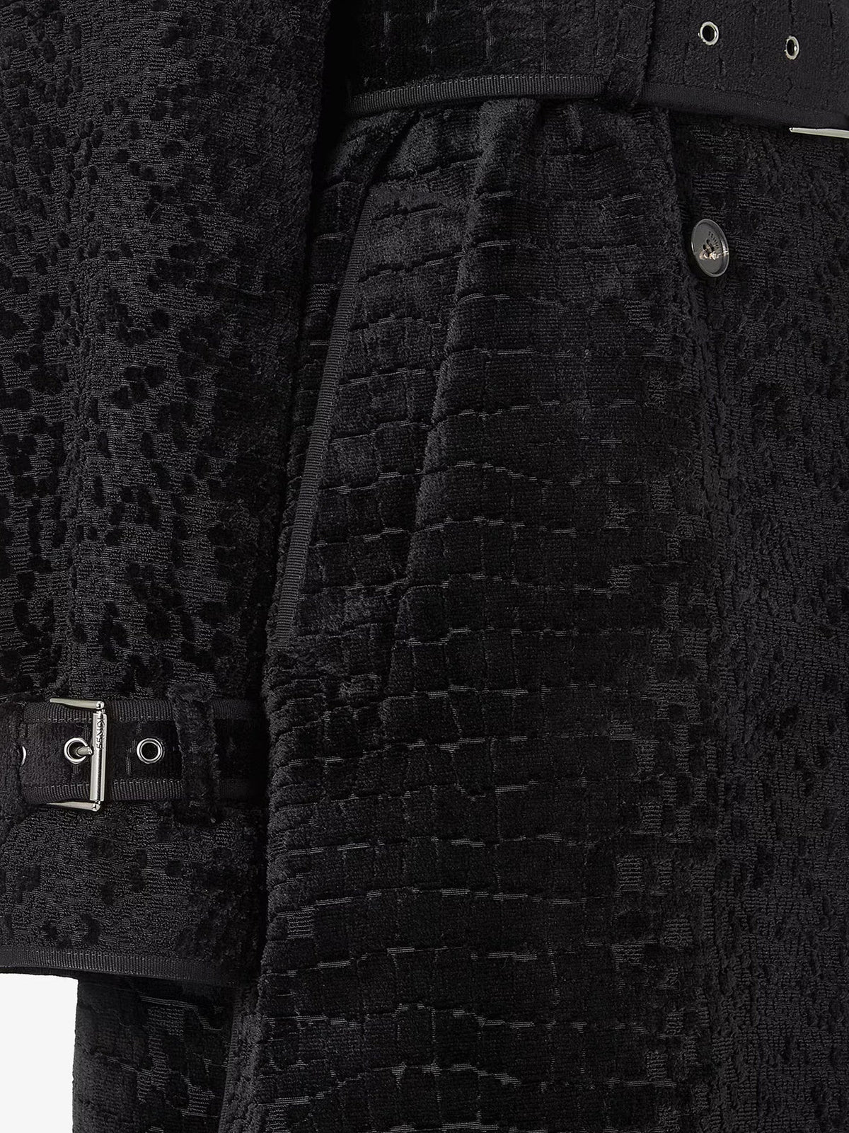 Fendi Women Jacquard Velvet Coat With Aniaml Print FENDI