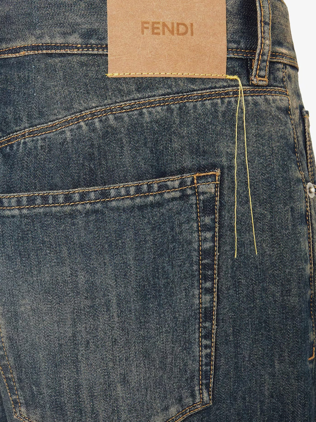 Fendi Men Bananatexâ® Denim Regular Fit Jeans FENDI