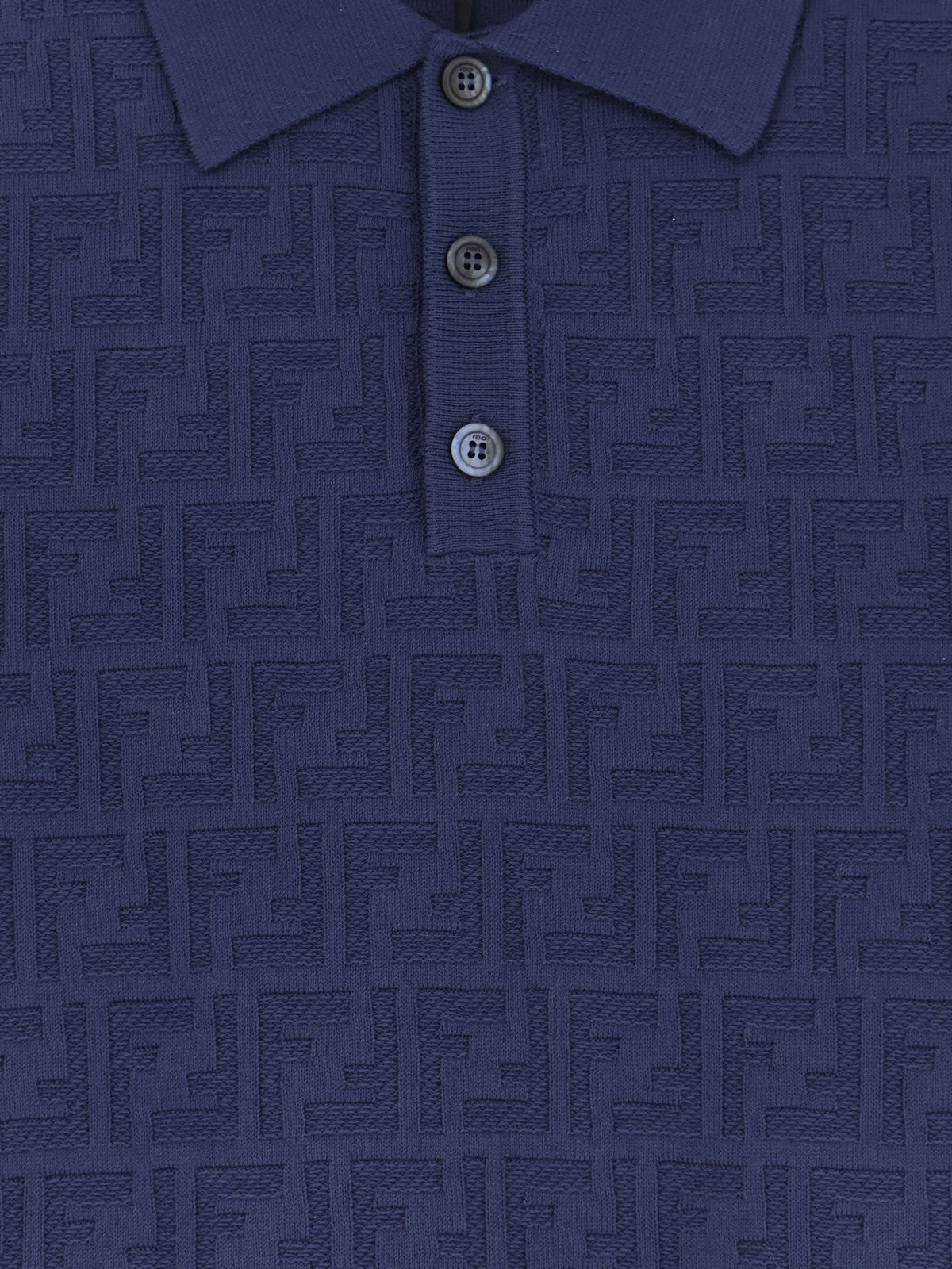Fendi Men Ff Cotton Polo Shirt FENDI