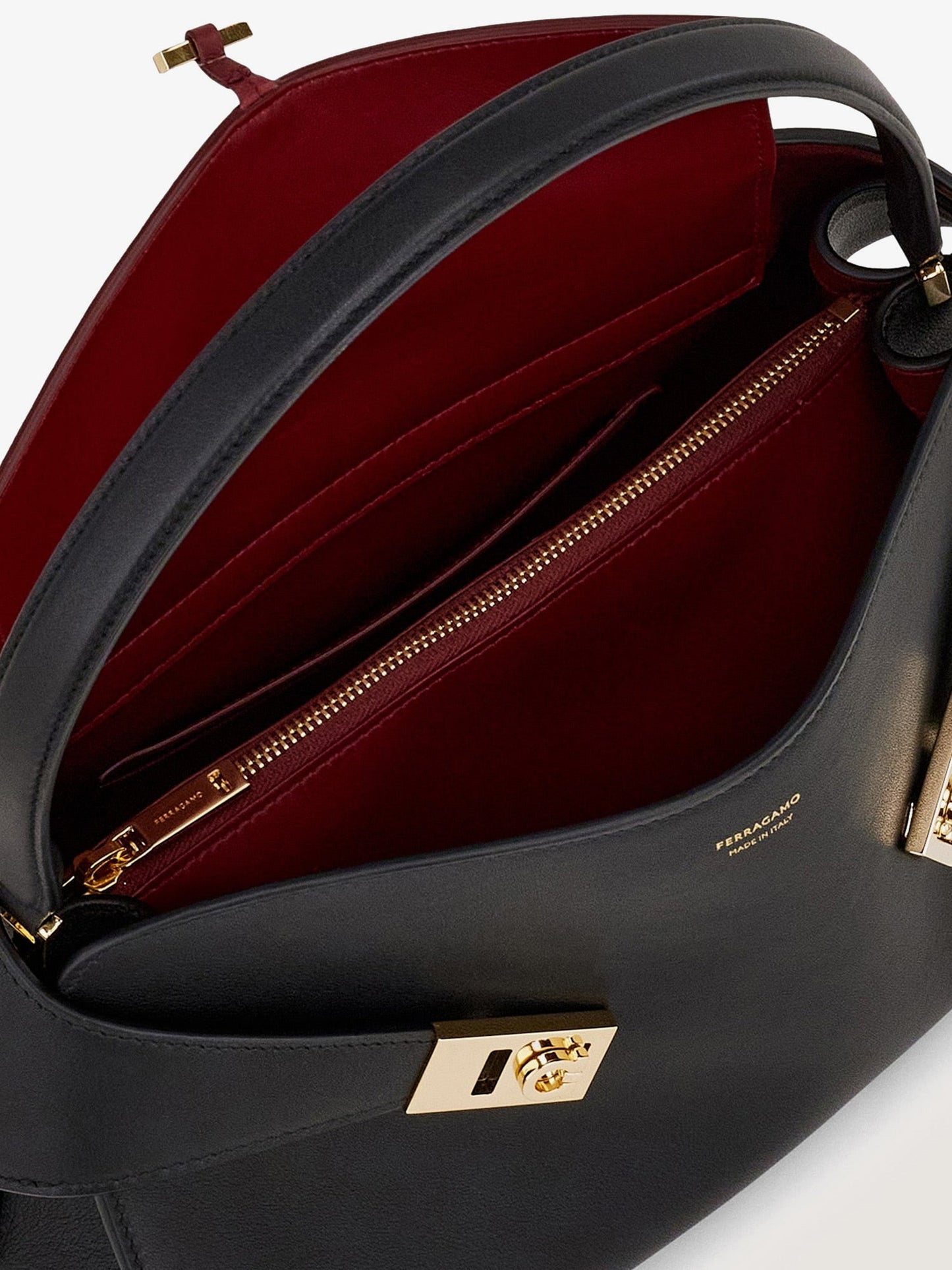 Ferragamo Women Hug Soft M Leather Shoulder Bag FERRAGAMO