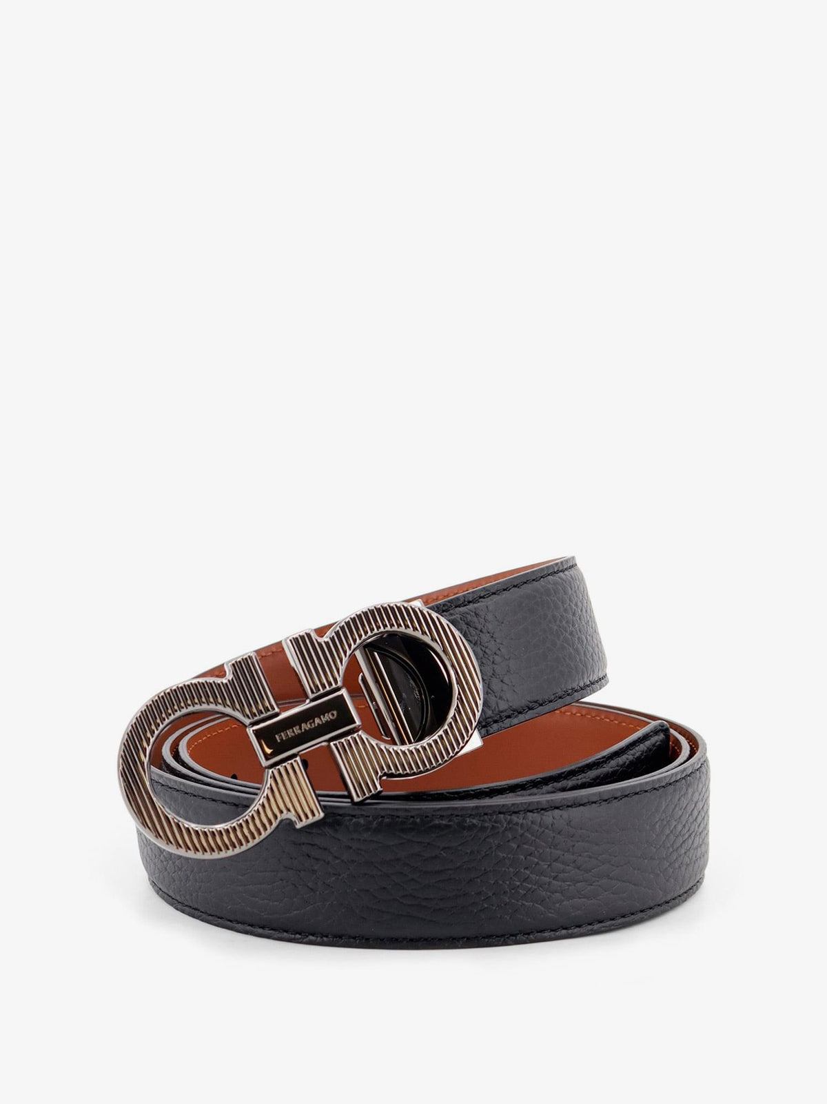 Ferragamo Men Reversible Leather Gancini Belt FERRAGAMO